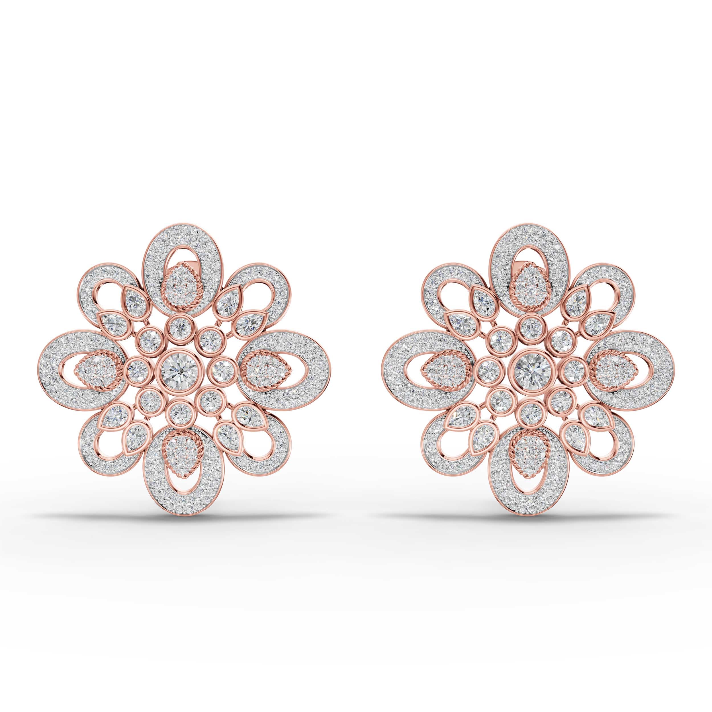 Applause Pave Cluster Earrings