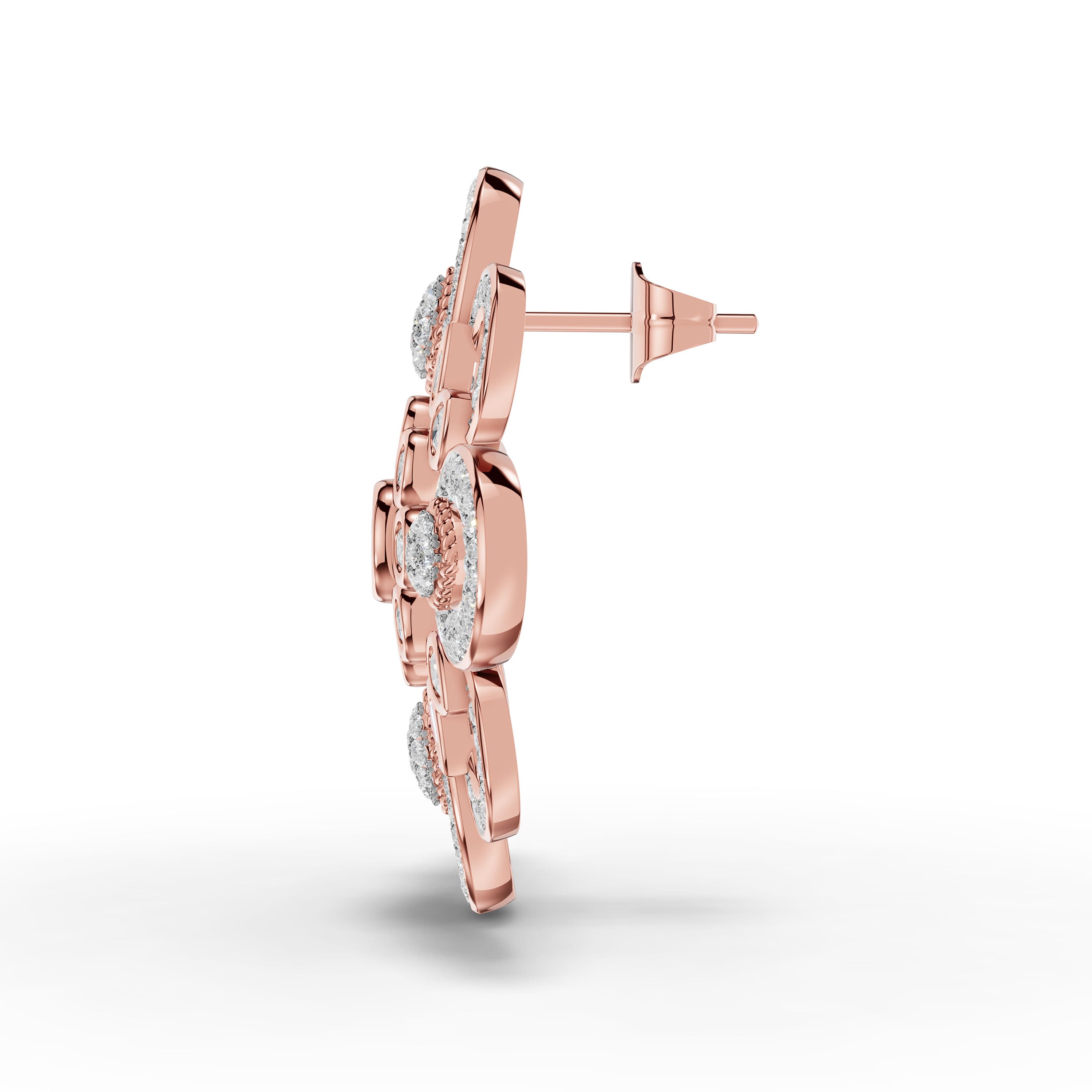 Applause Pave Cluster Earrings
