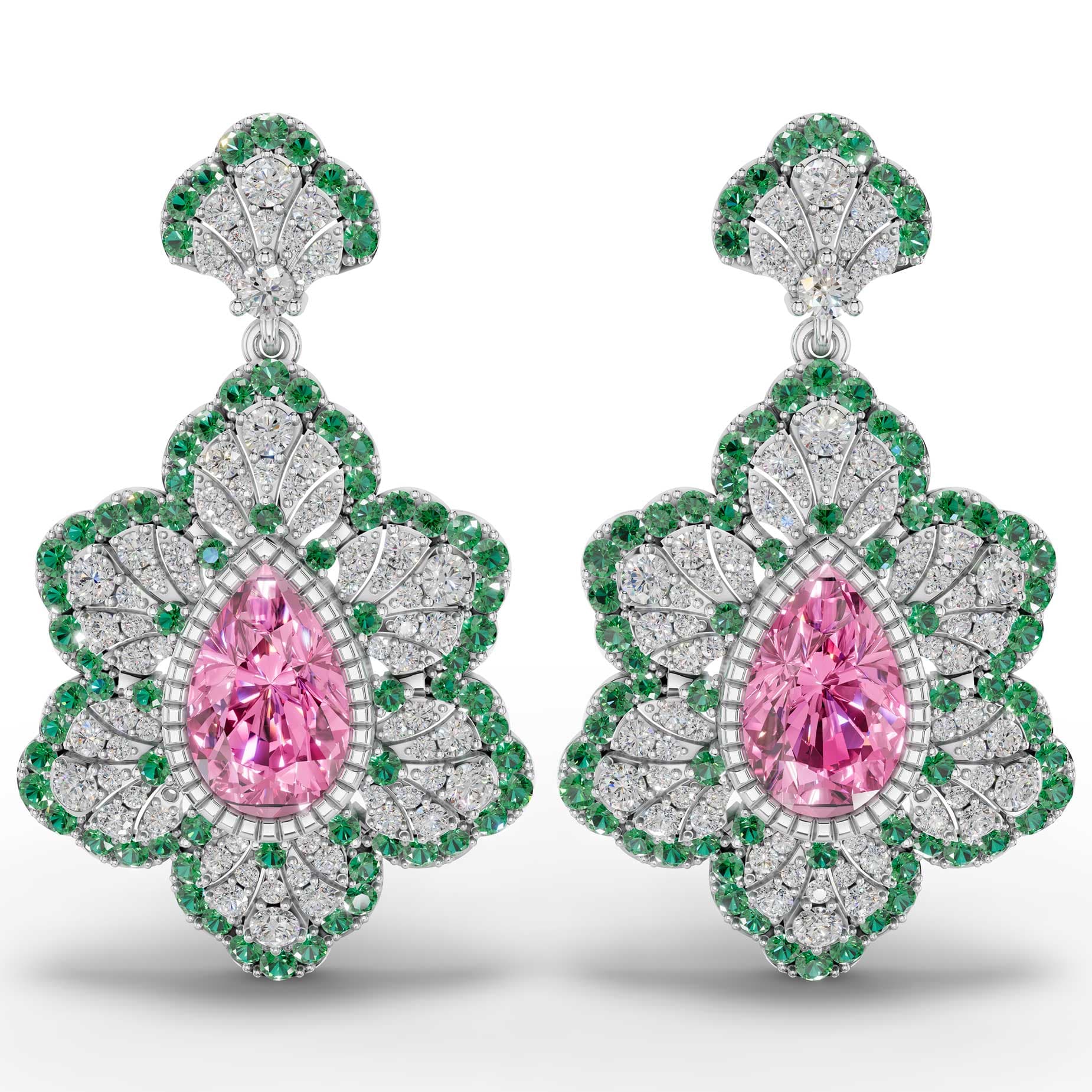 Aubade Emerald Drop Earrings