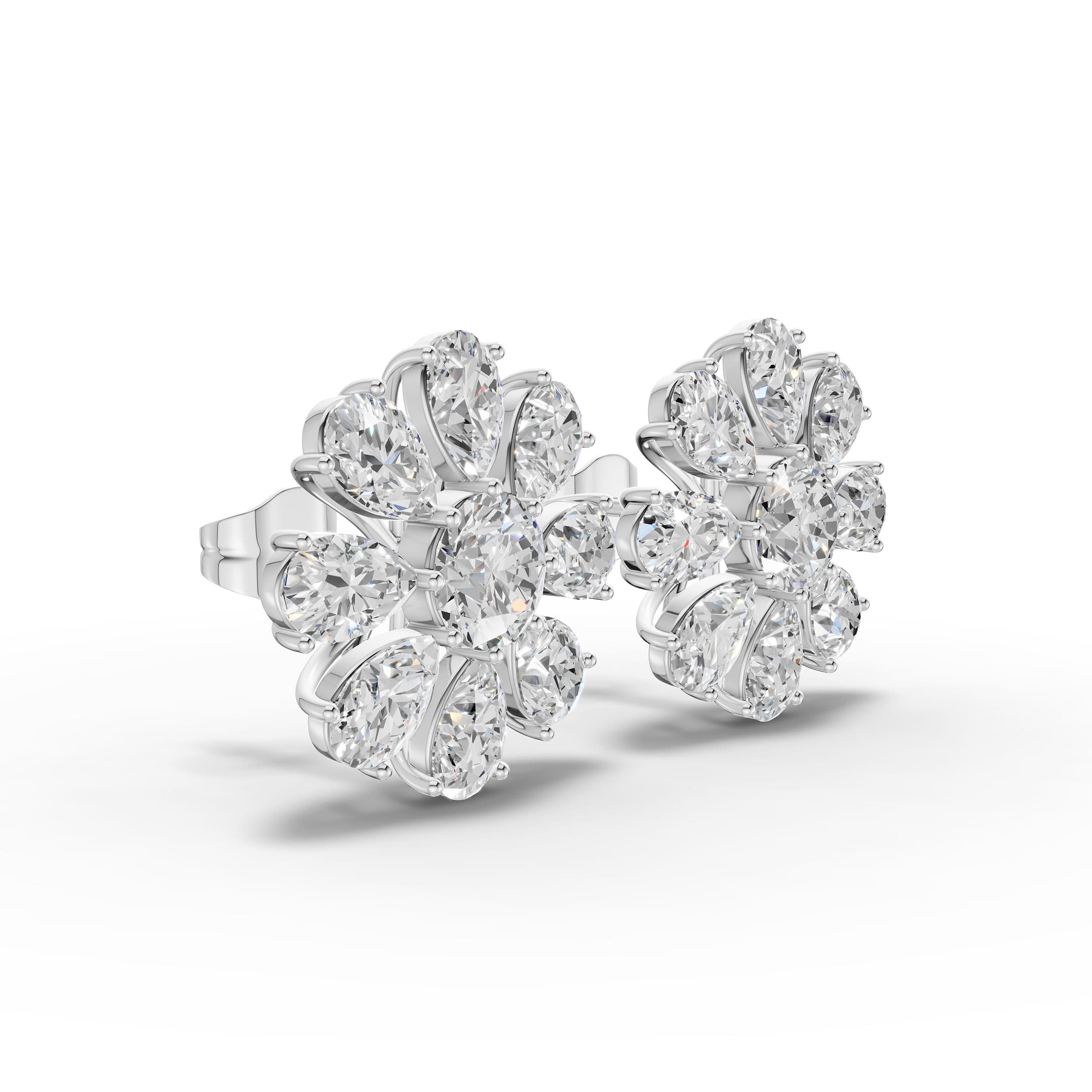 Spotlight Round Cluster Earrings