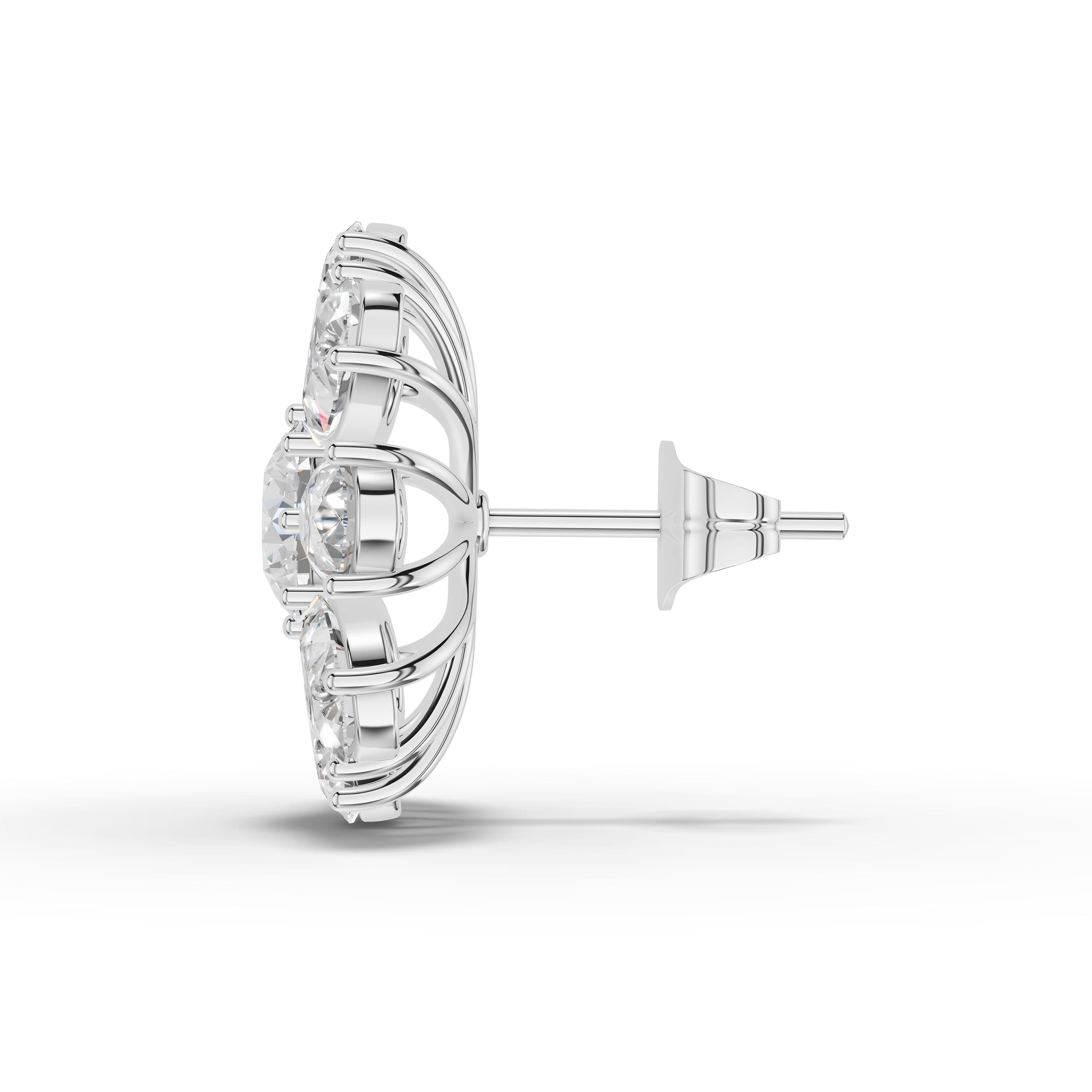Spotlight Round Cluster Earrings