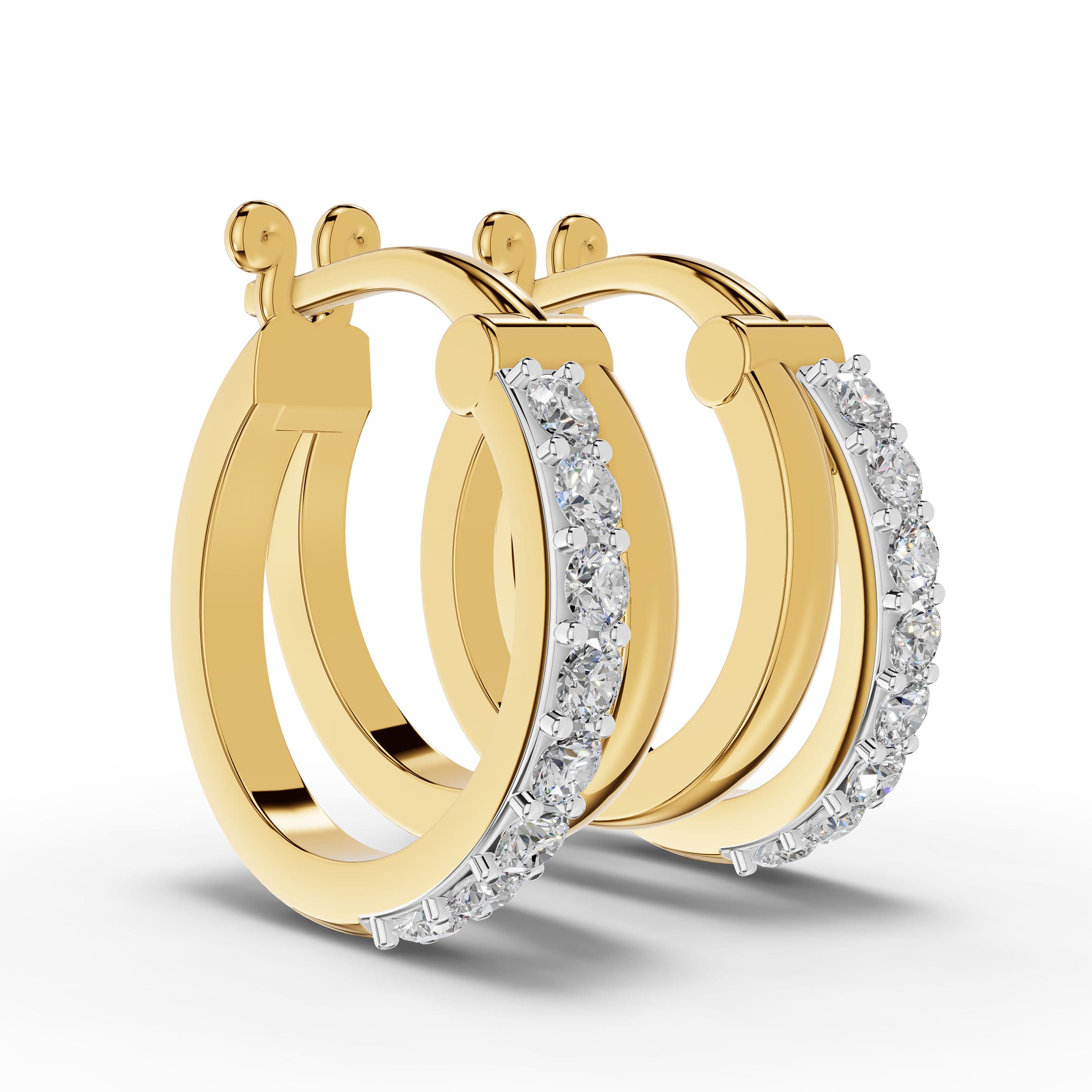 Murmur Round Cluster Earrings