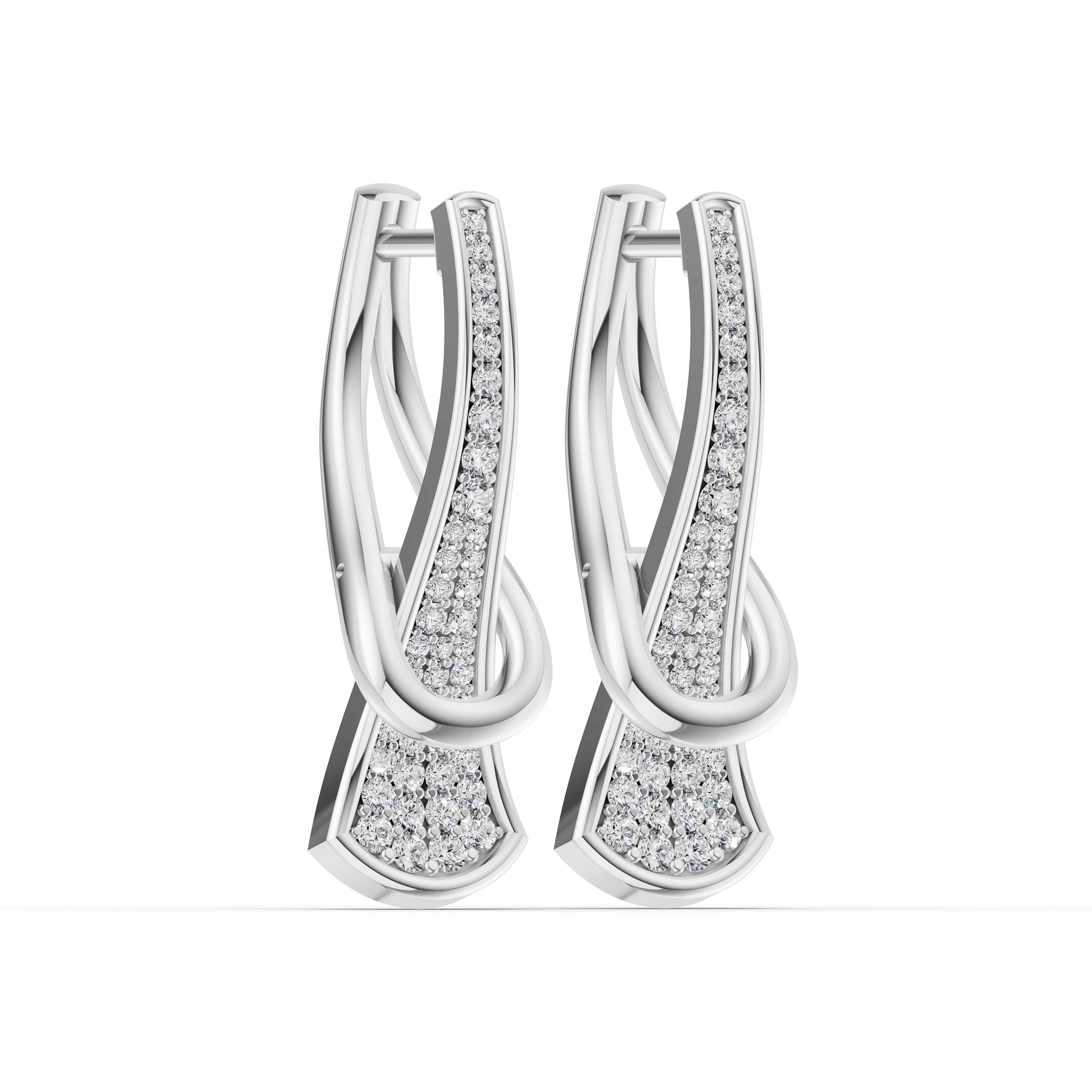 Refrain Round Drop Earrings