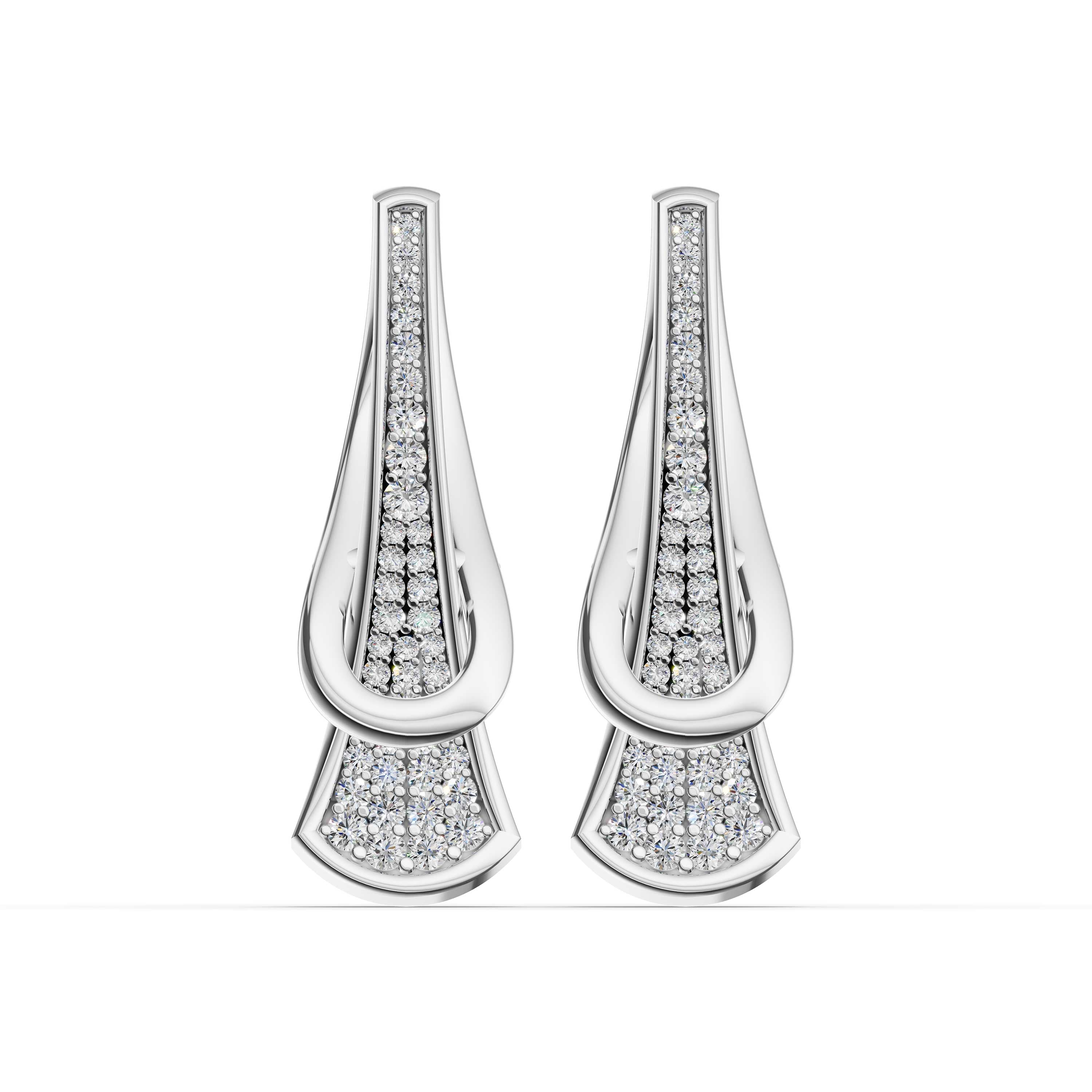 Refrain Round Drop Earrings