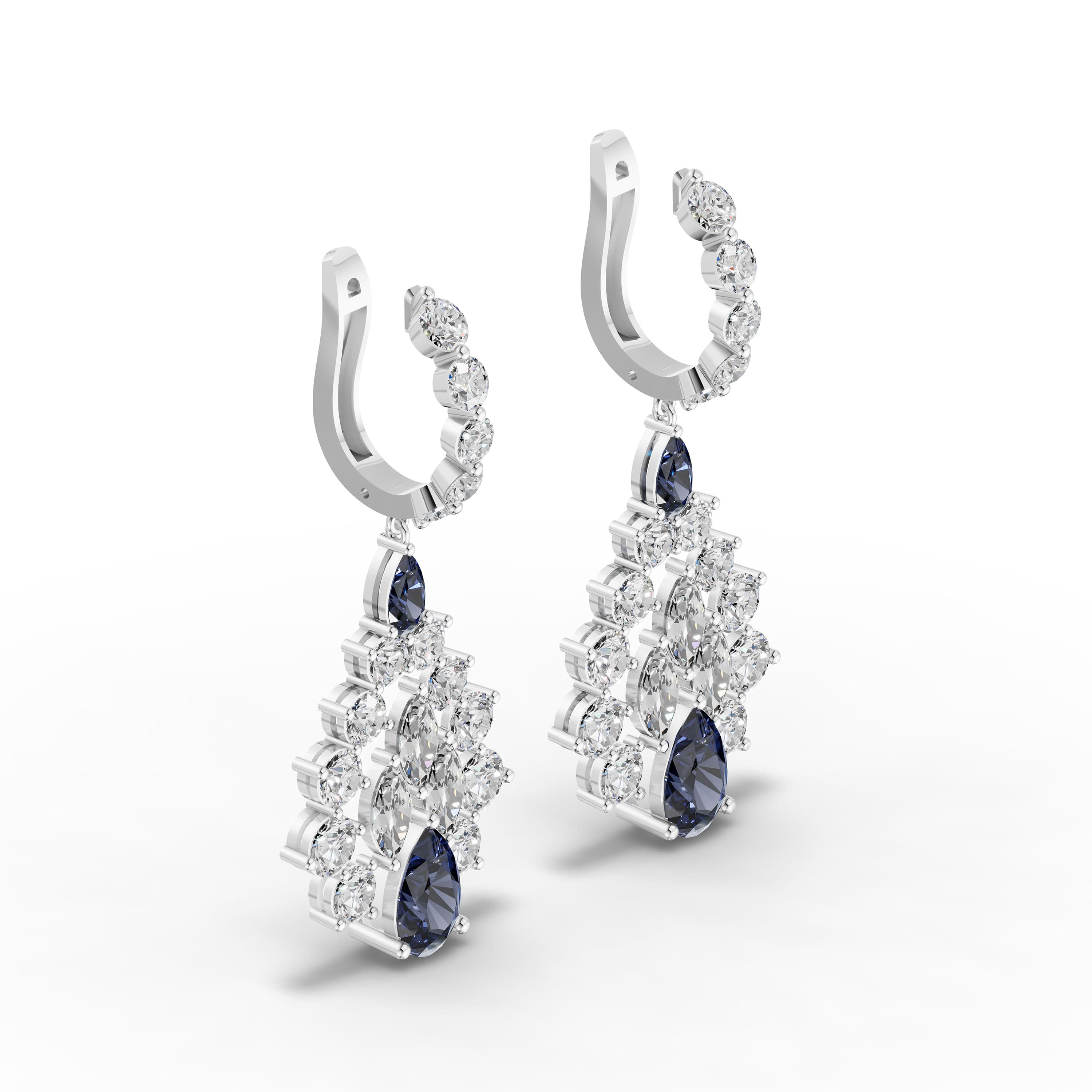 Cadenza Round Drop Earrings