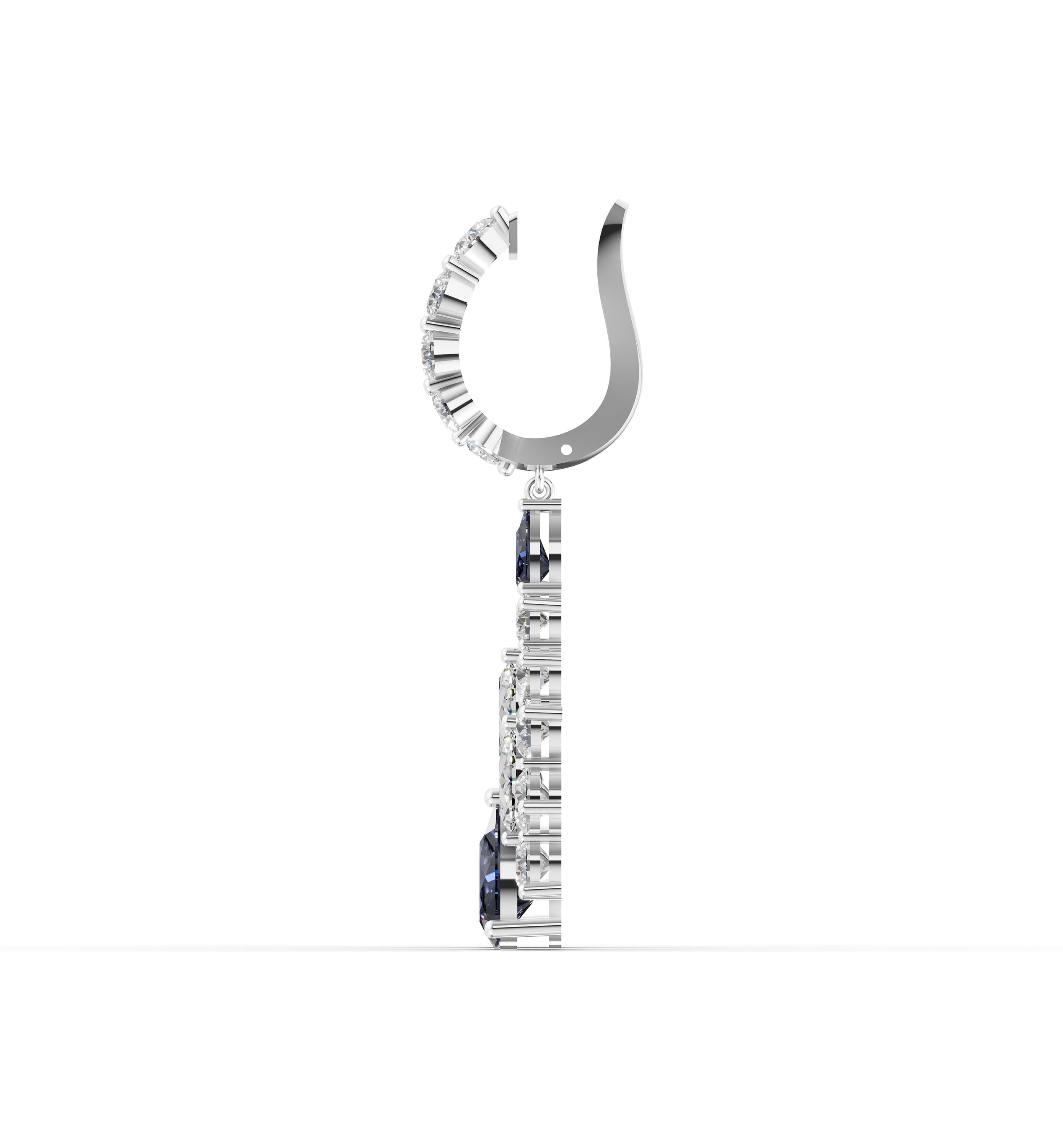 Cadenza Round Drop Earrings
