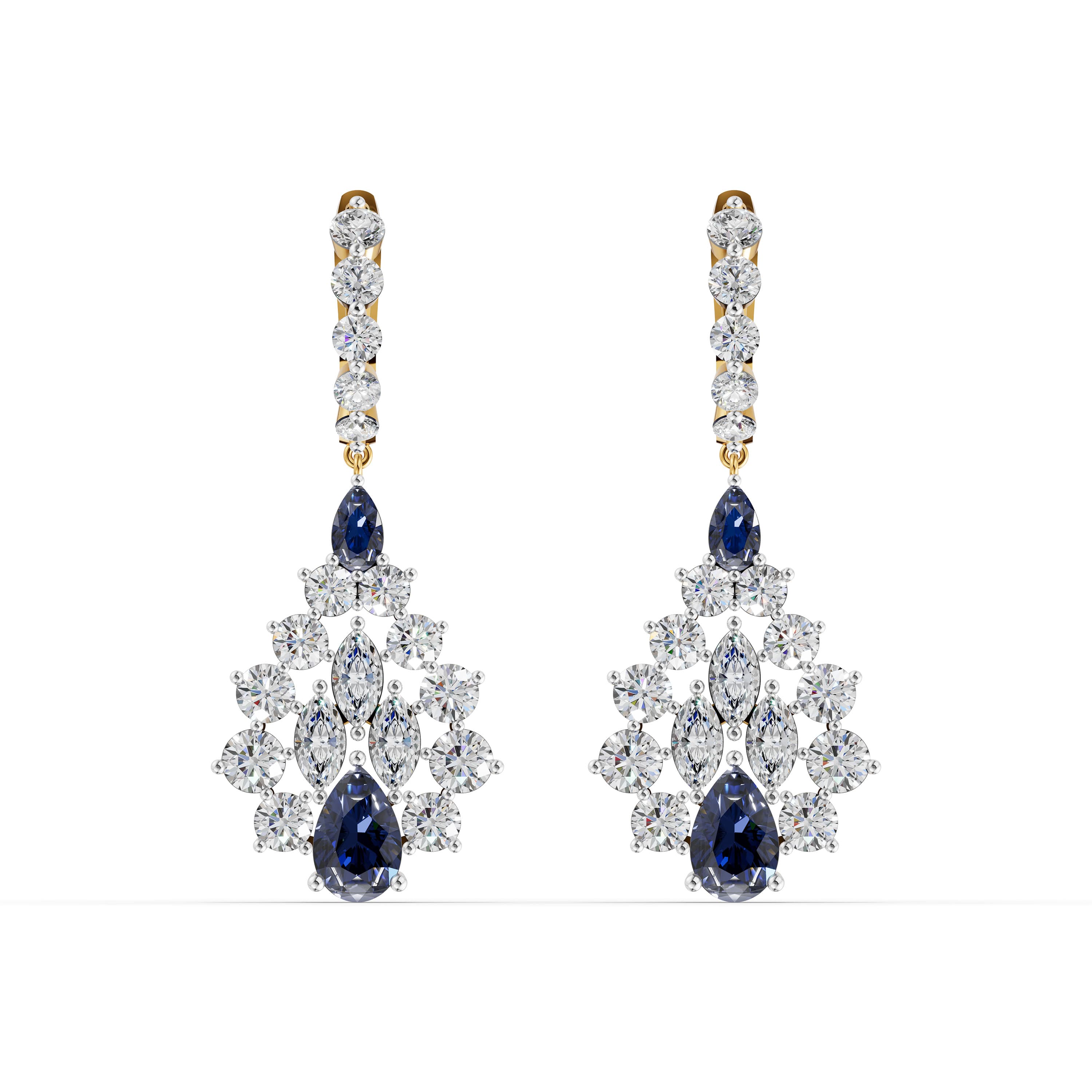 Cadenza Round Drop Earrings