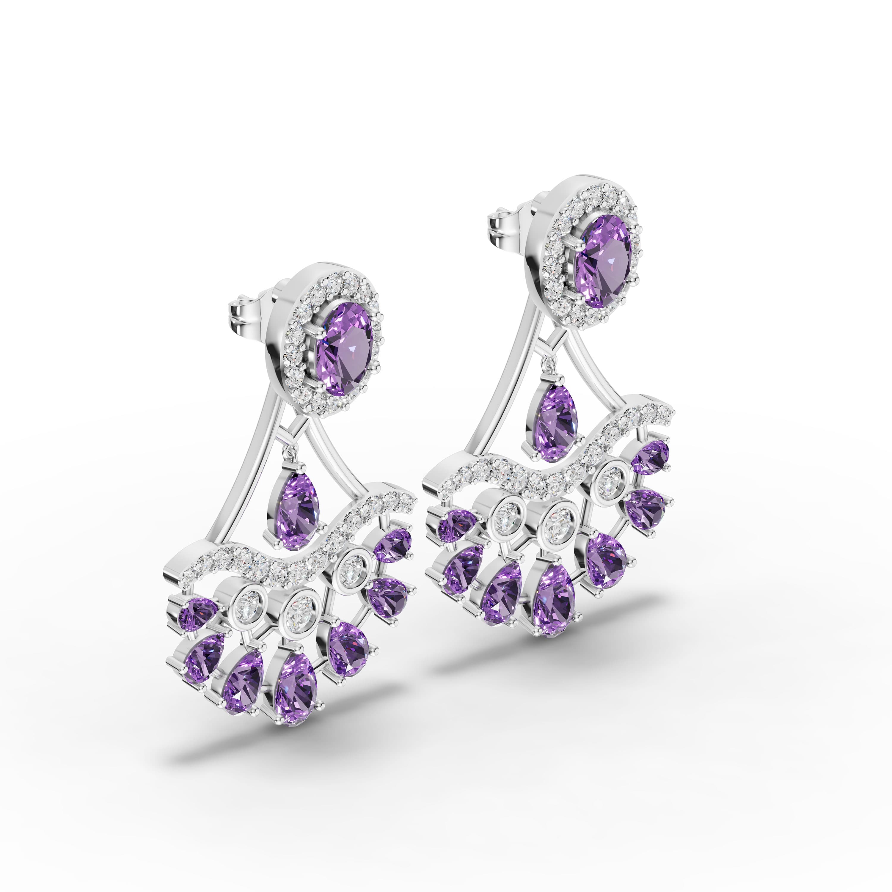 Ruffle Drop Earrings