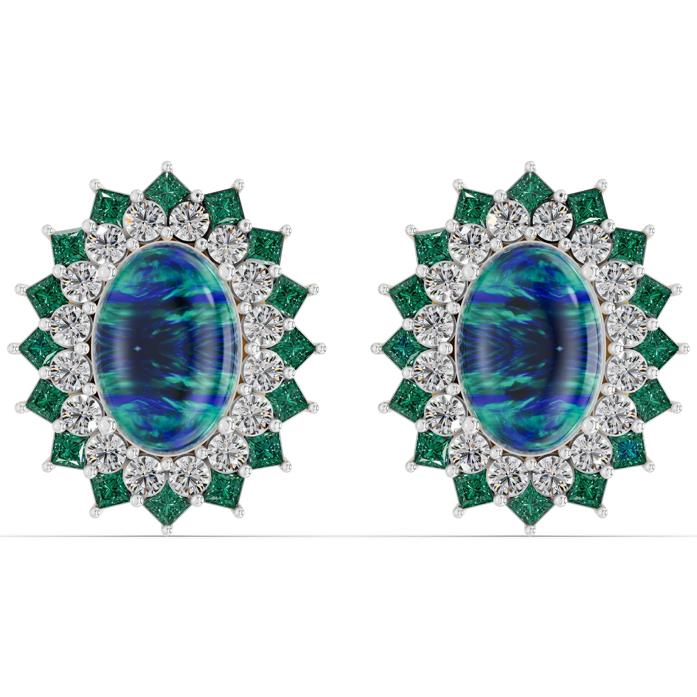 Flick Emerald Earrings