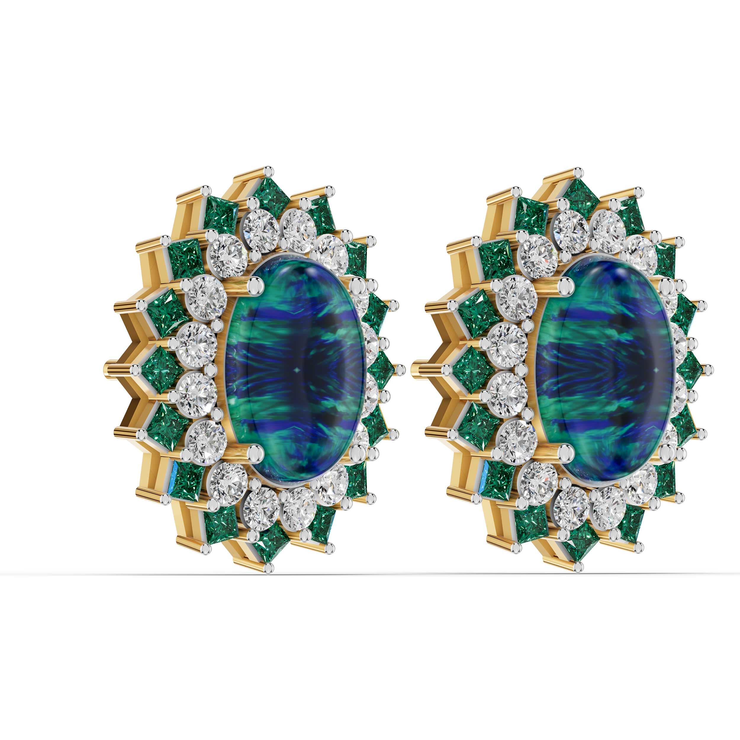 Flick Emerald Earrings