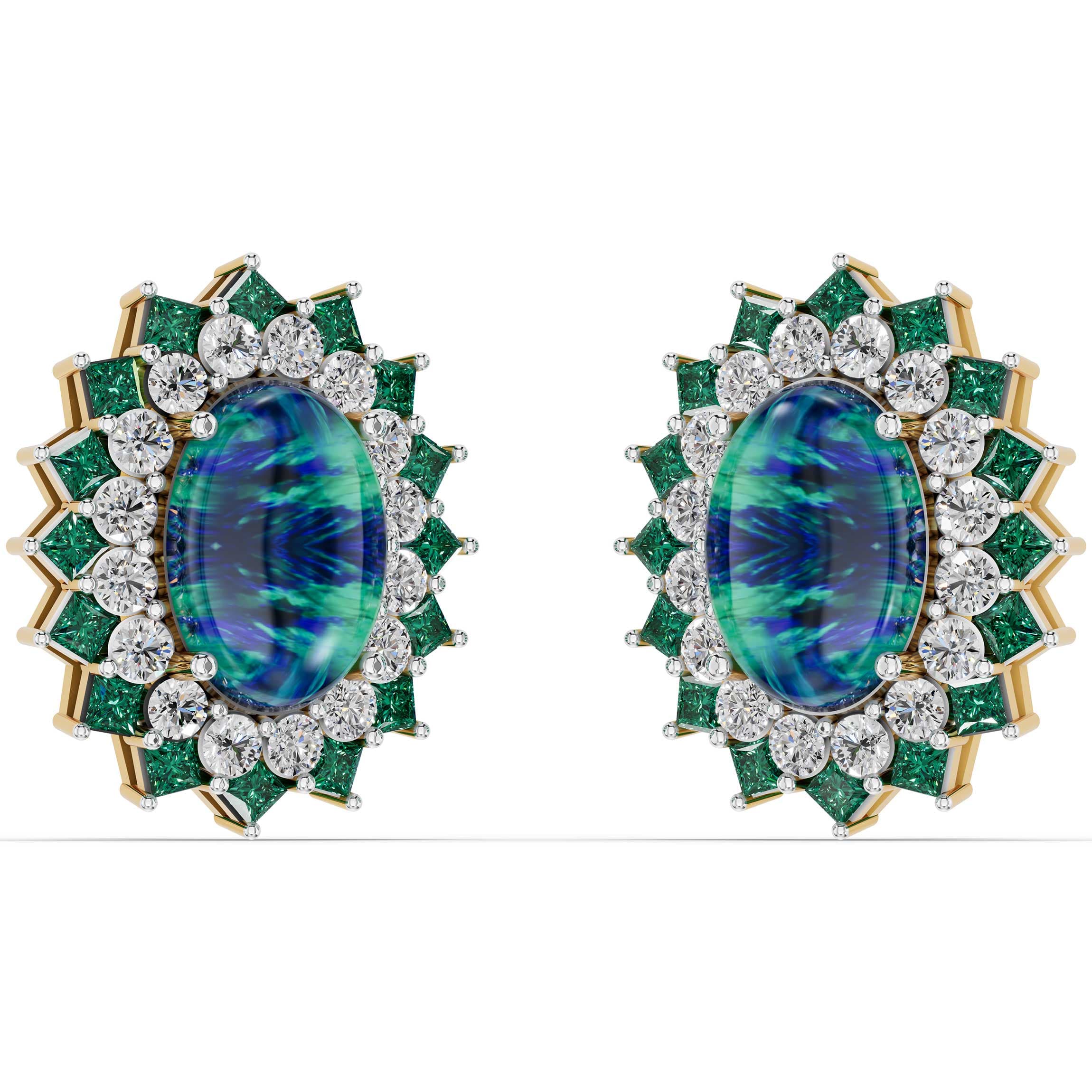 Flick Emerald Earrings