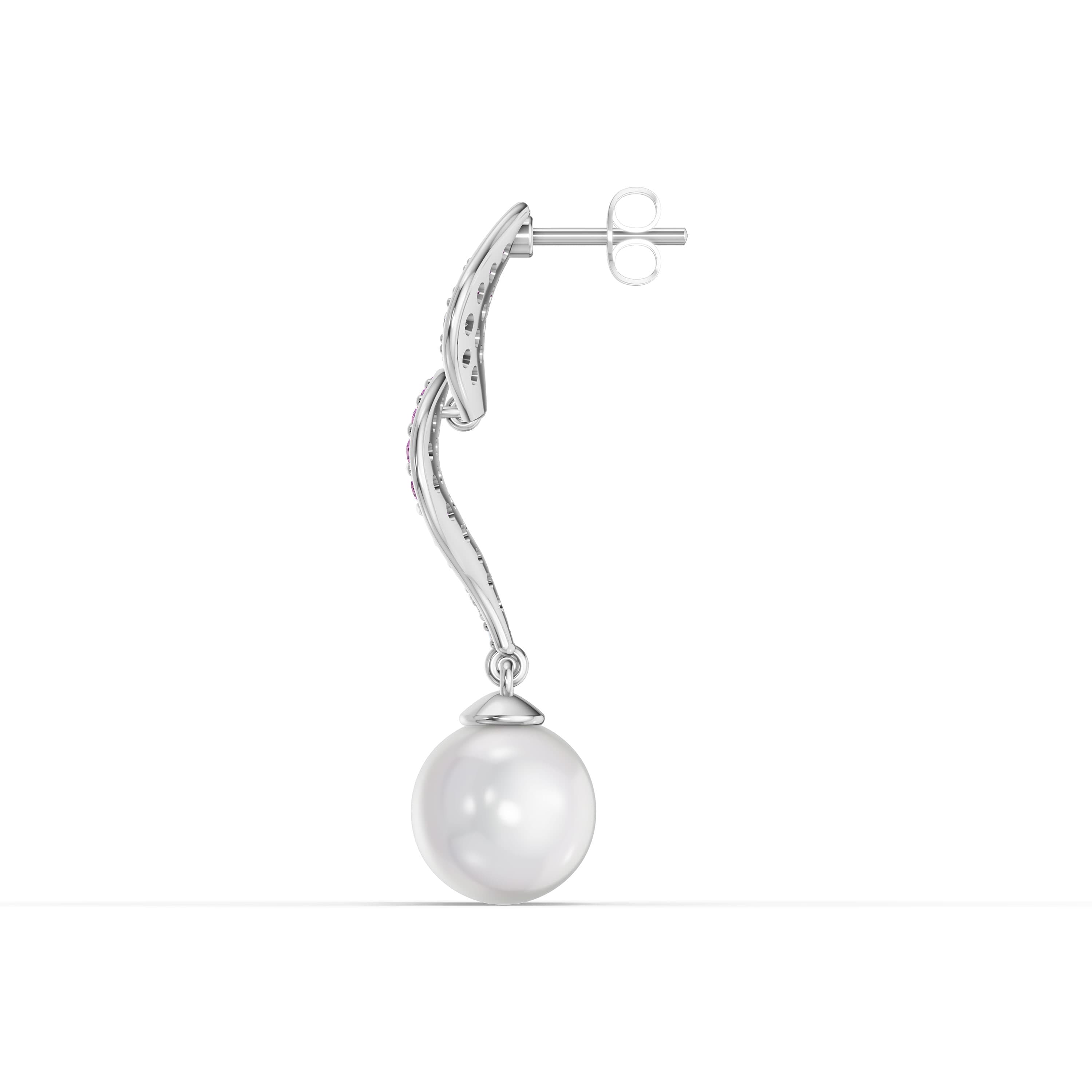 Cirrus Pave Drop Earrings