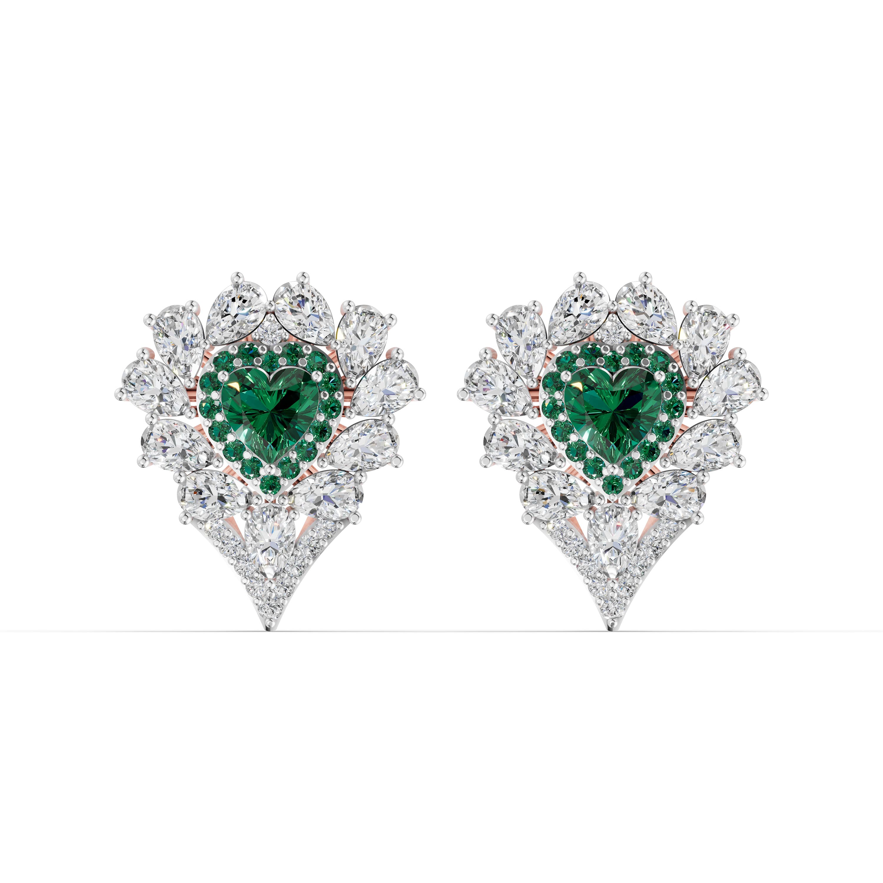 Fete Pear Cluster Earrings