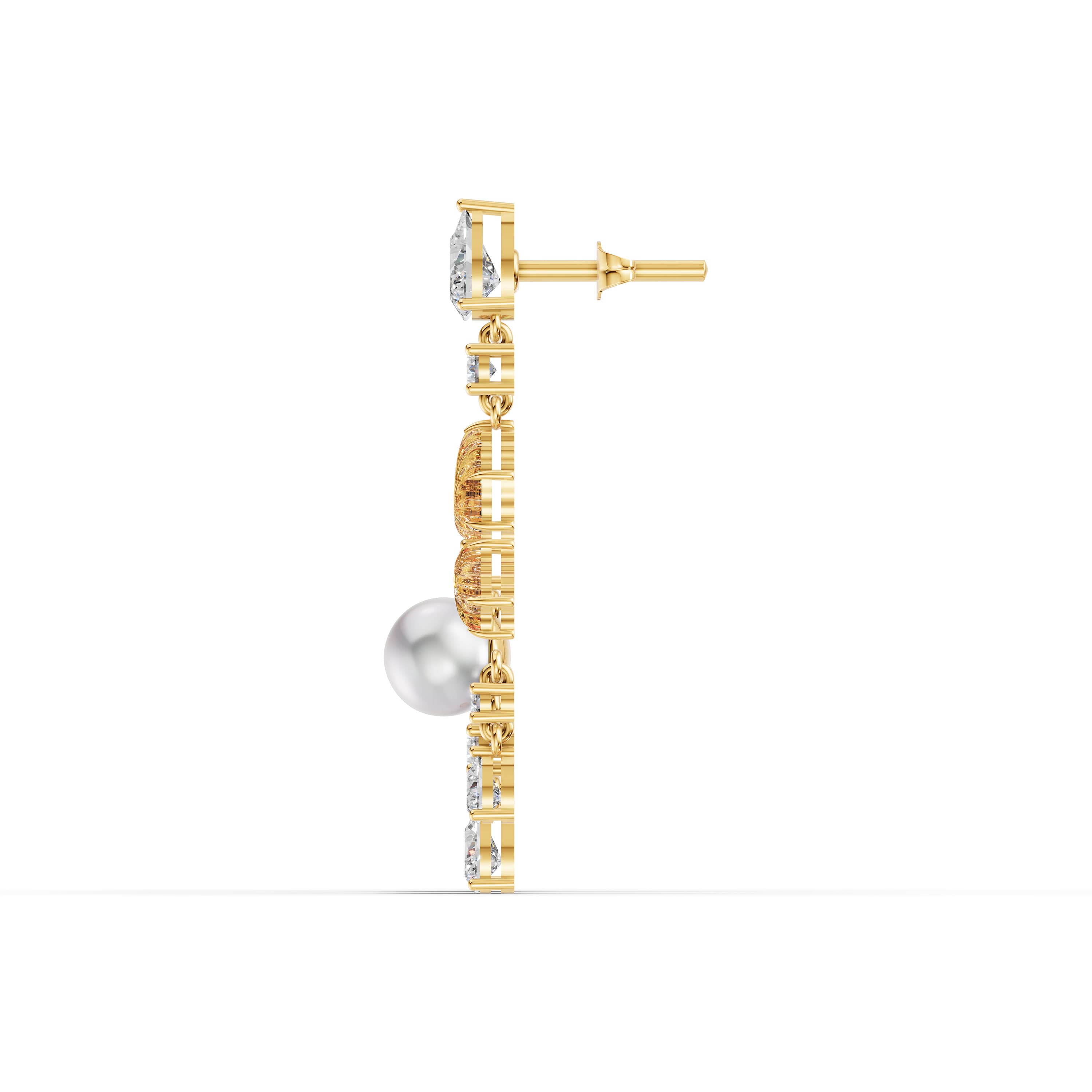 Brielle Pear Citrine Drop Earrings