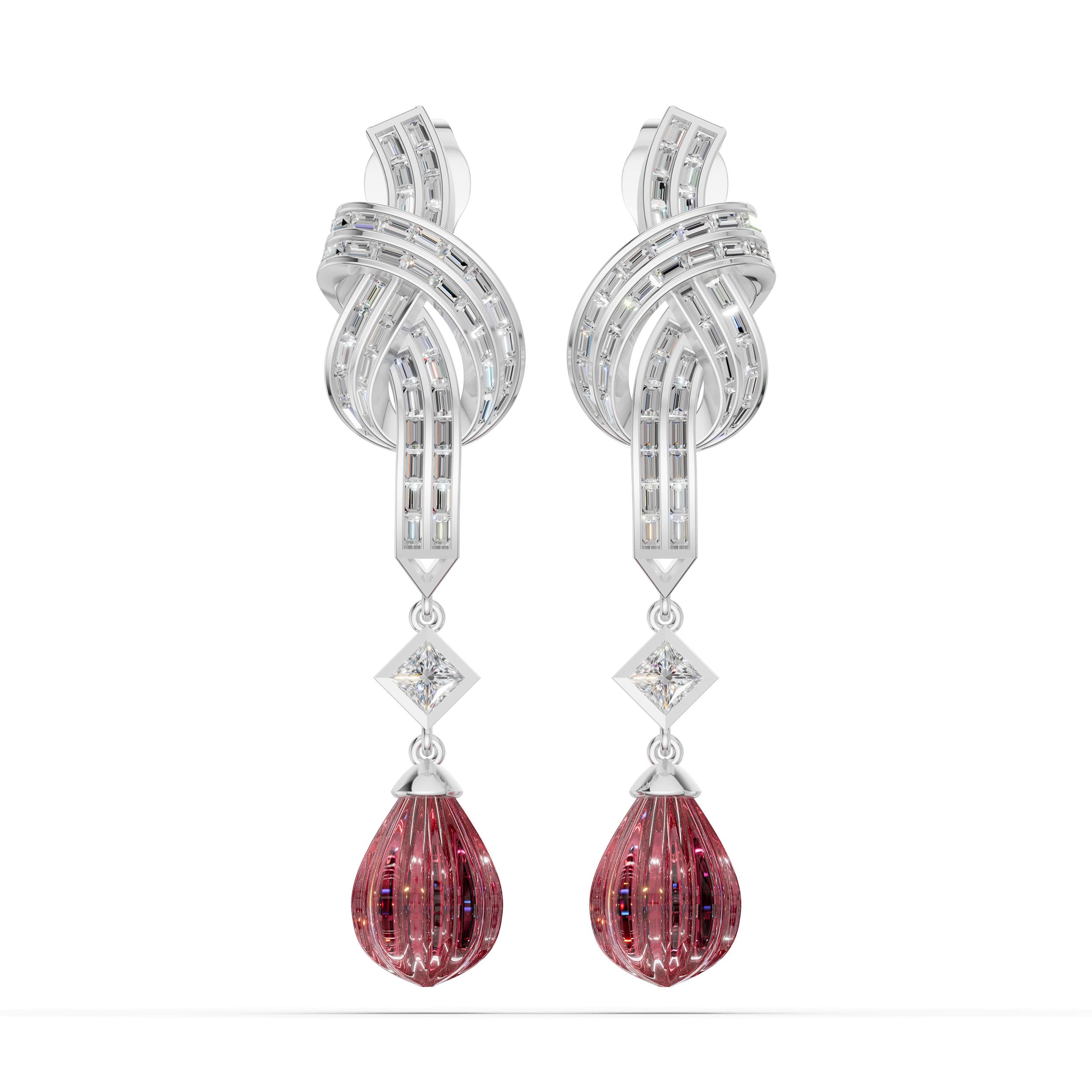 Parsec Baguette Drop Earrings