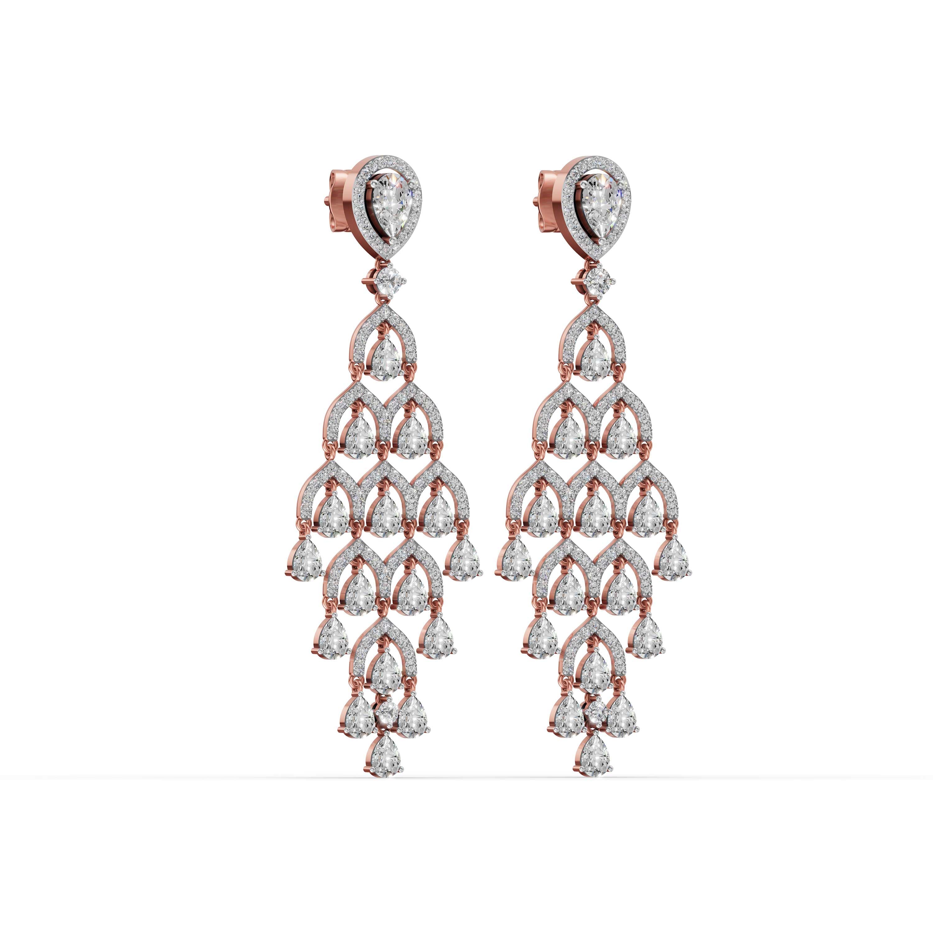Blanc Pear Drop Earrings