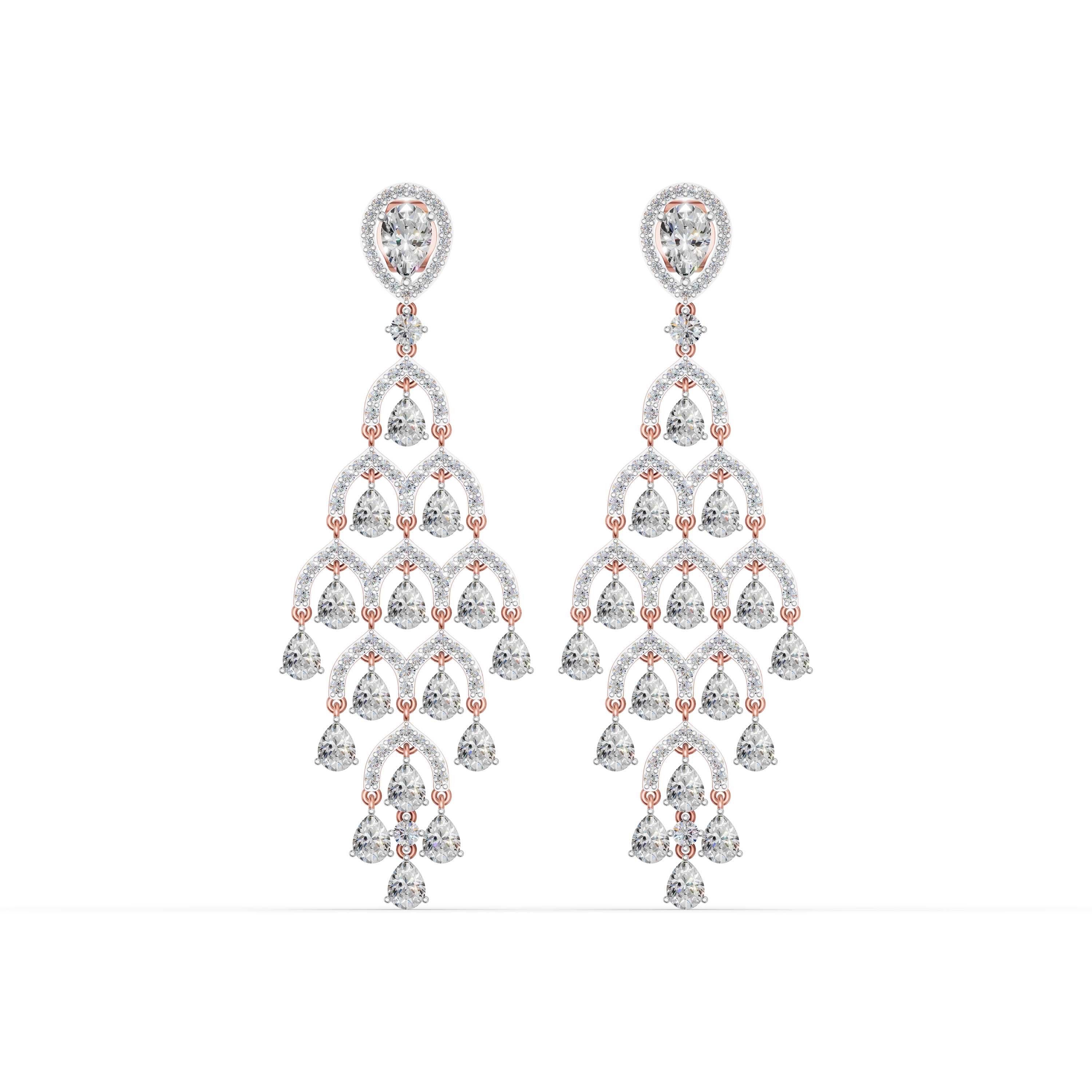 Blanc Pear Drop Earrings