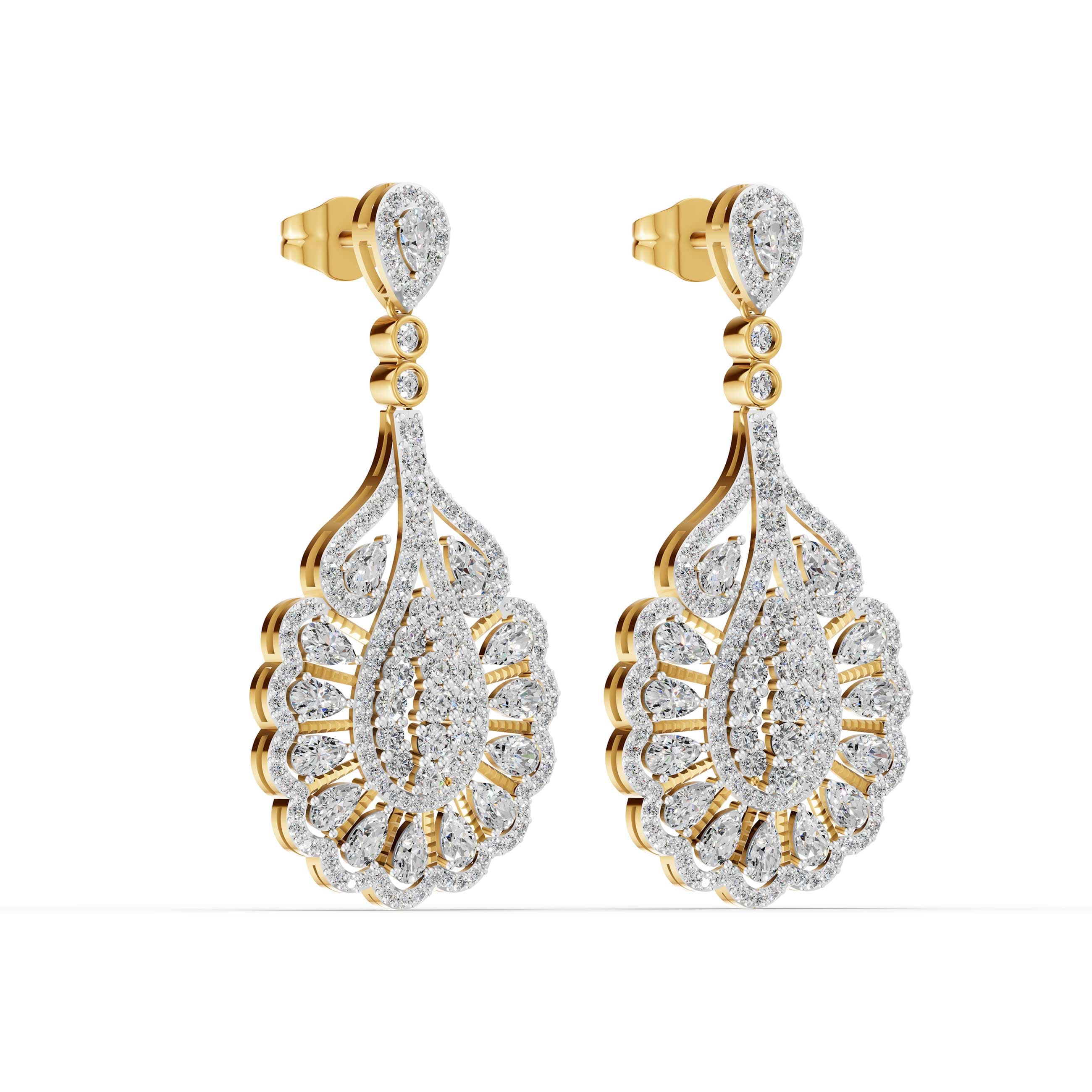 Pulsar Pear Drop Earrings