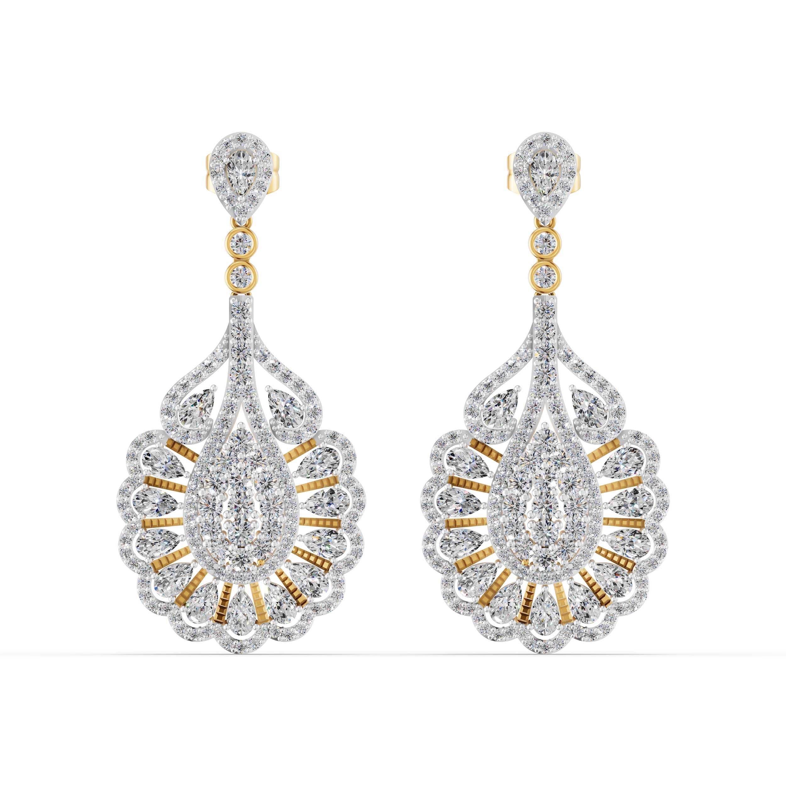 Pulsar Pear Drop Earrings