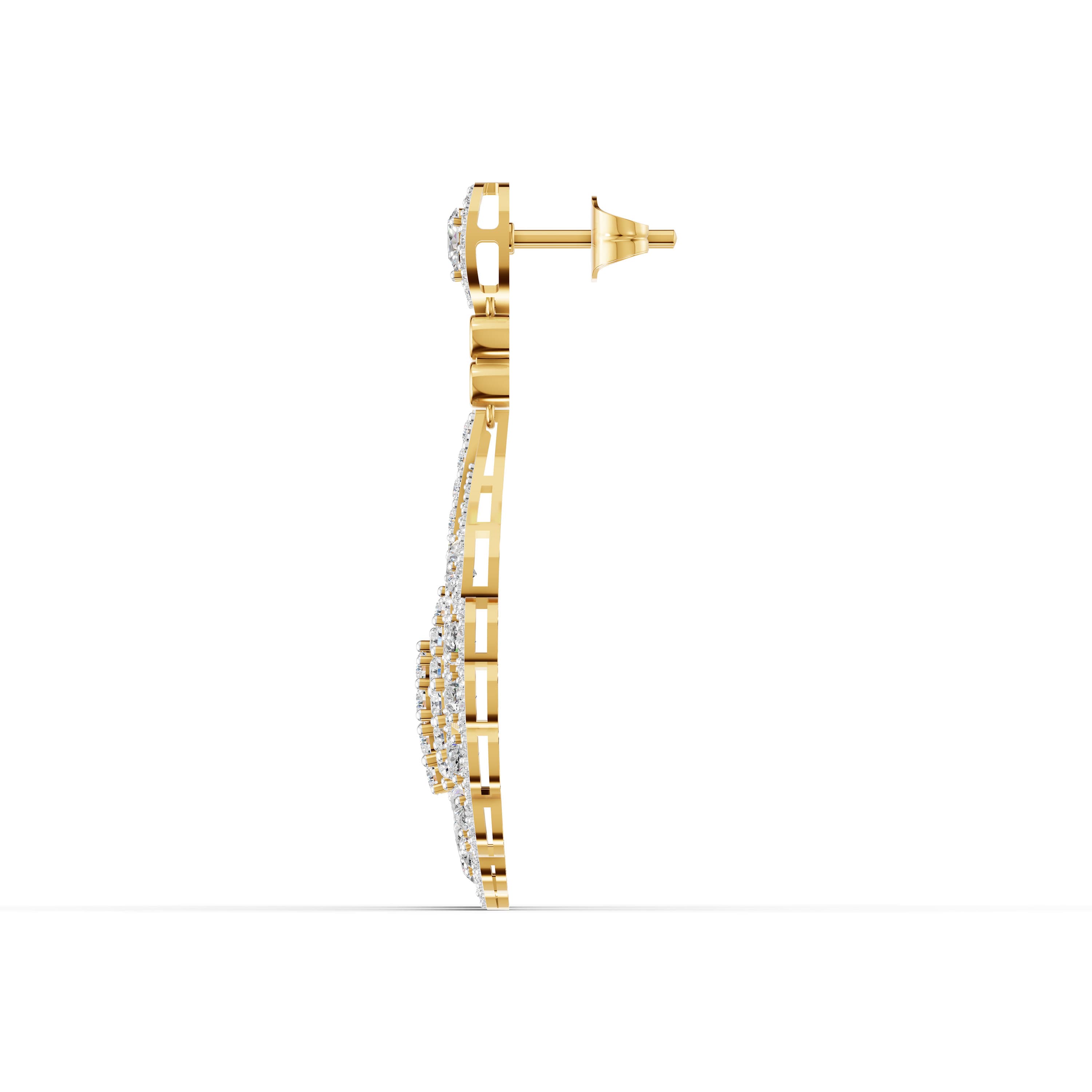 Pulsar Pear Drop Earrings