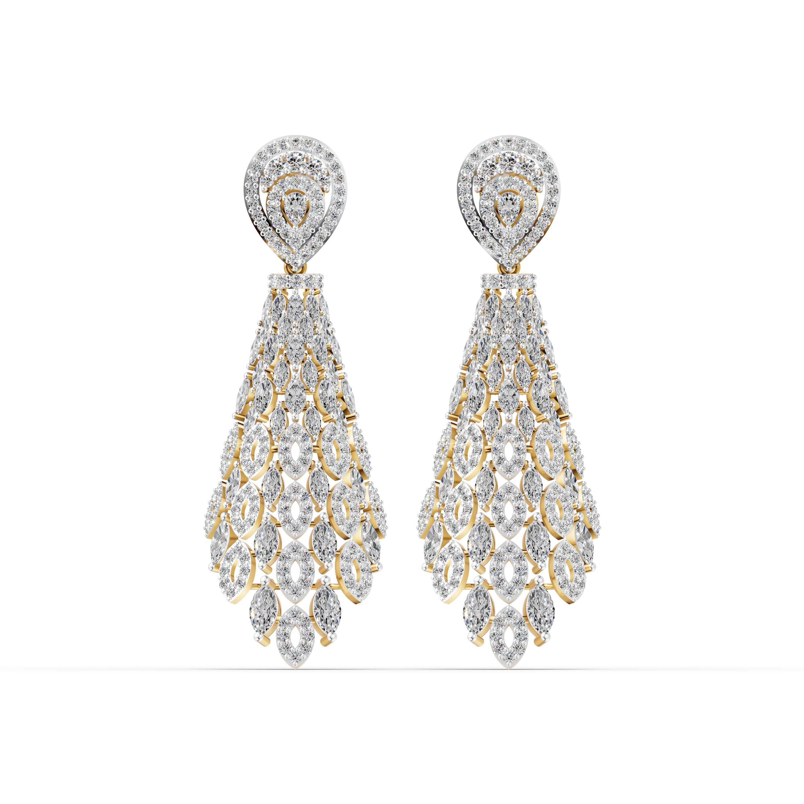 Bobbin Marquise Drop Earrings