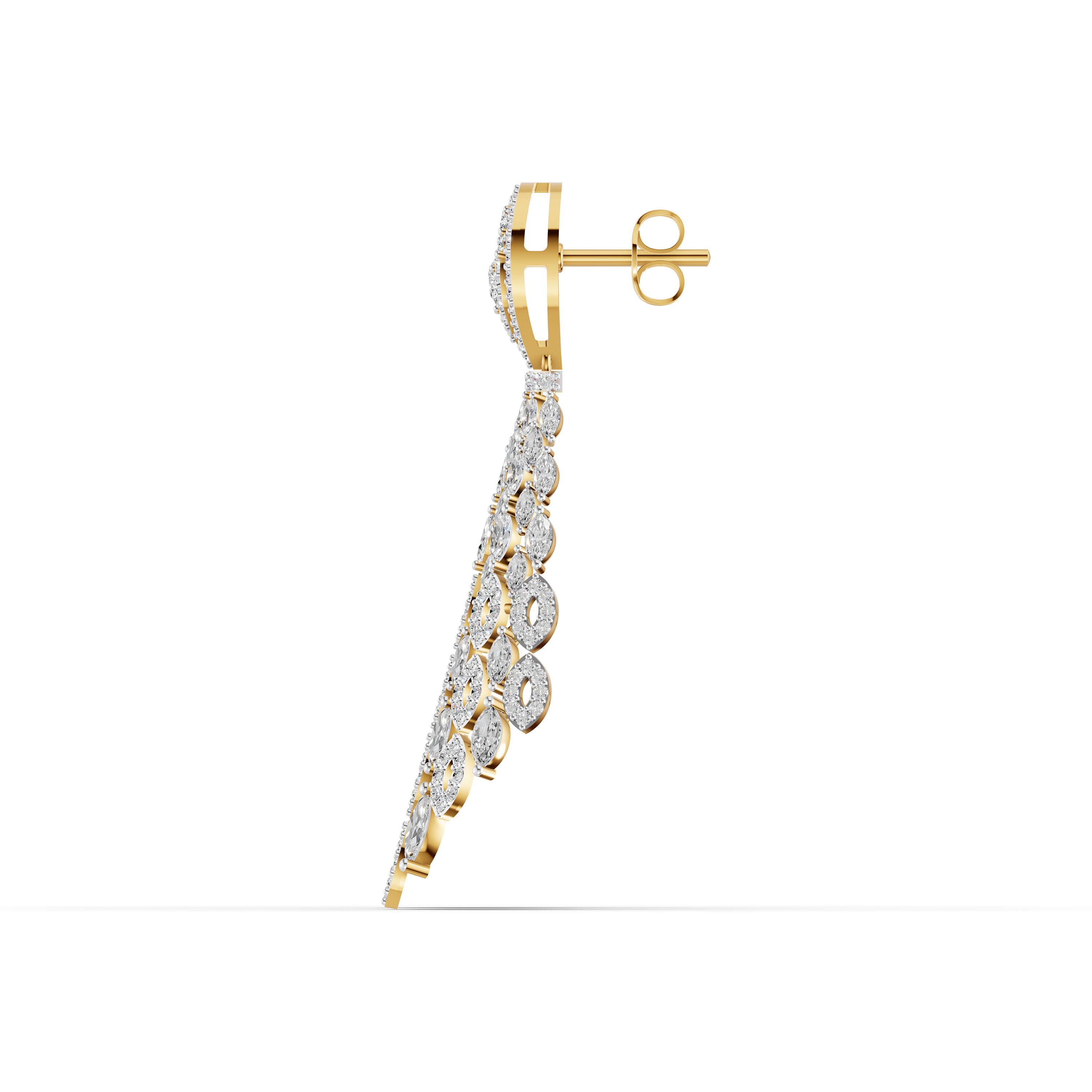 Bobbin Marquise Drop Earrings
