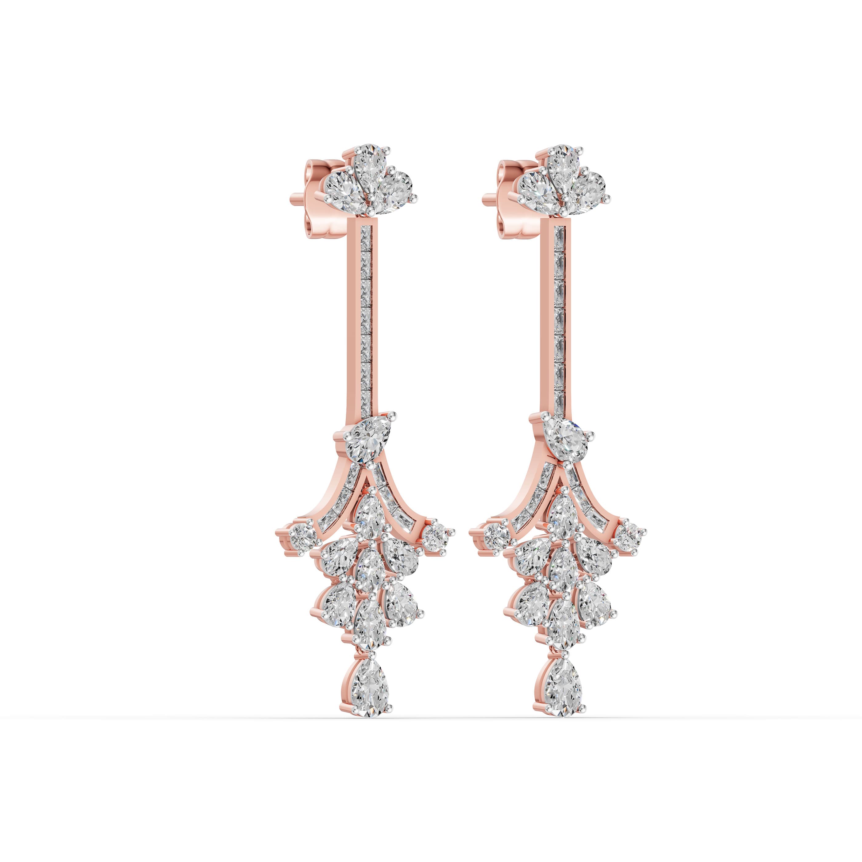 Braid Pear Drop Earrings