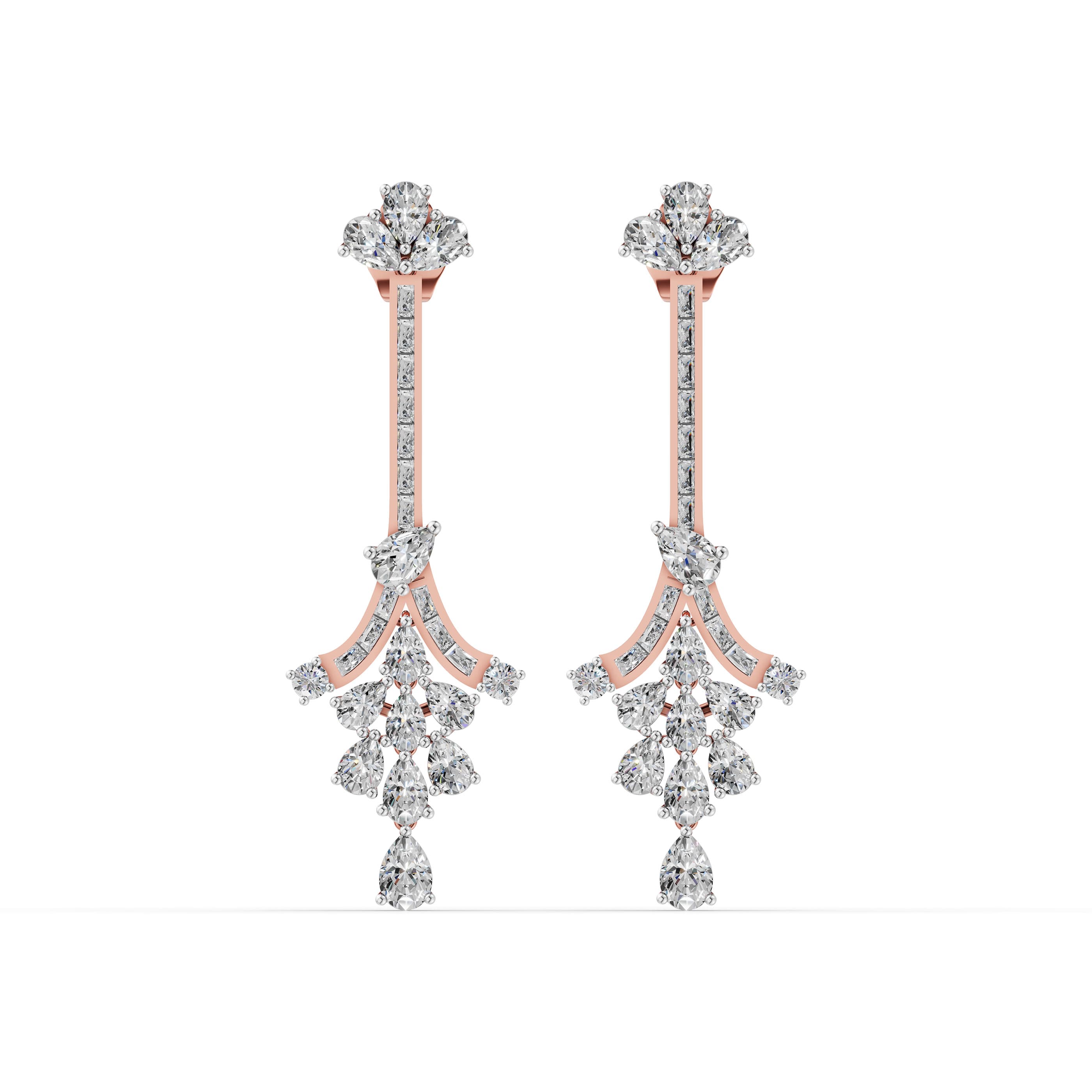 Braid Pear Drop Earrings