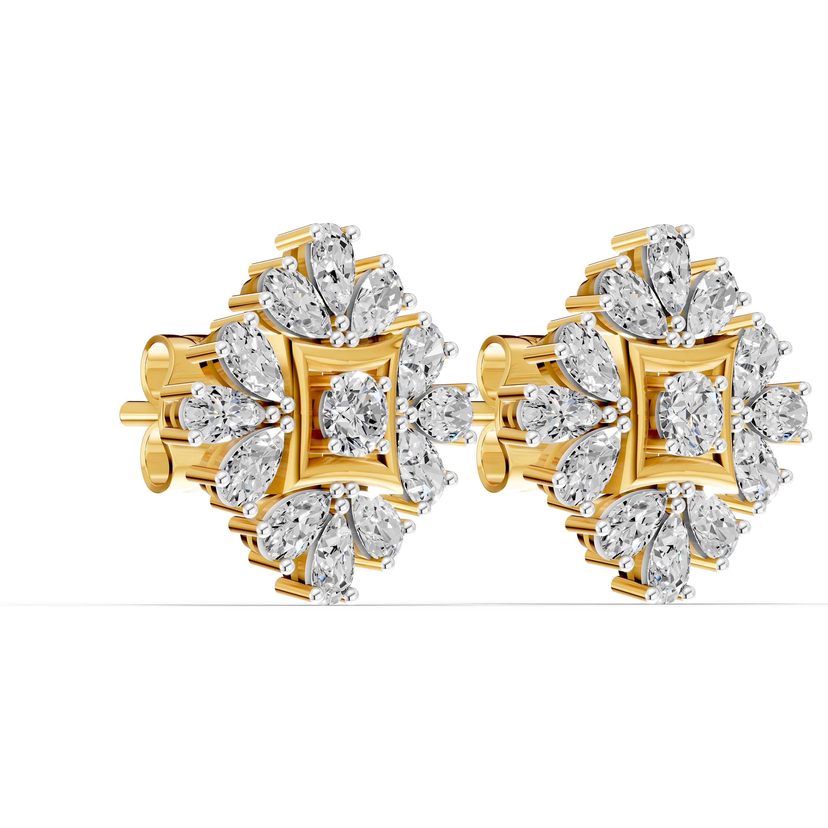 Carnival Pear Cluster Earrings