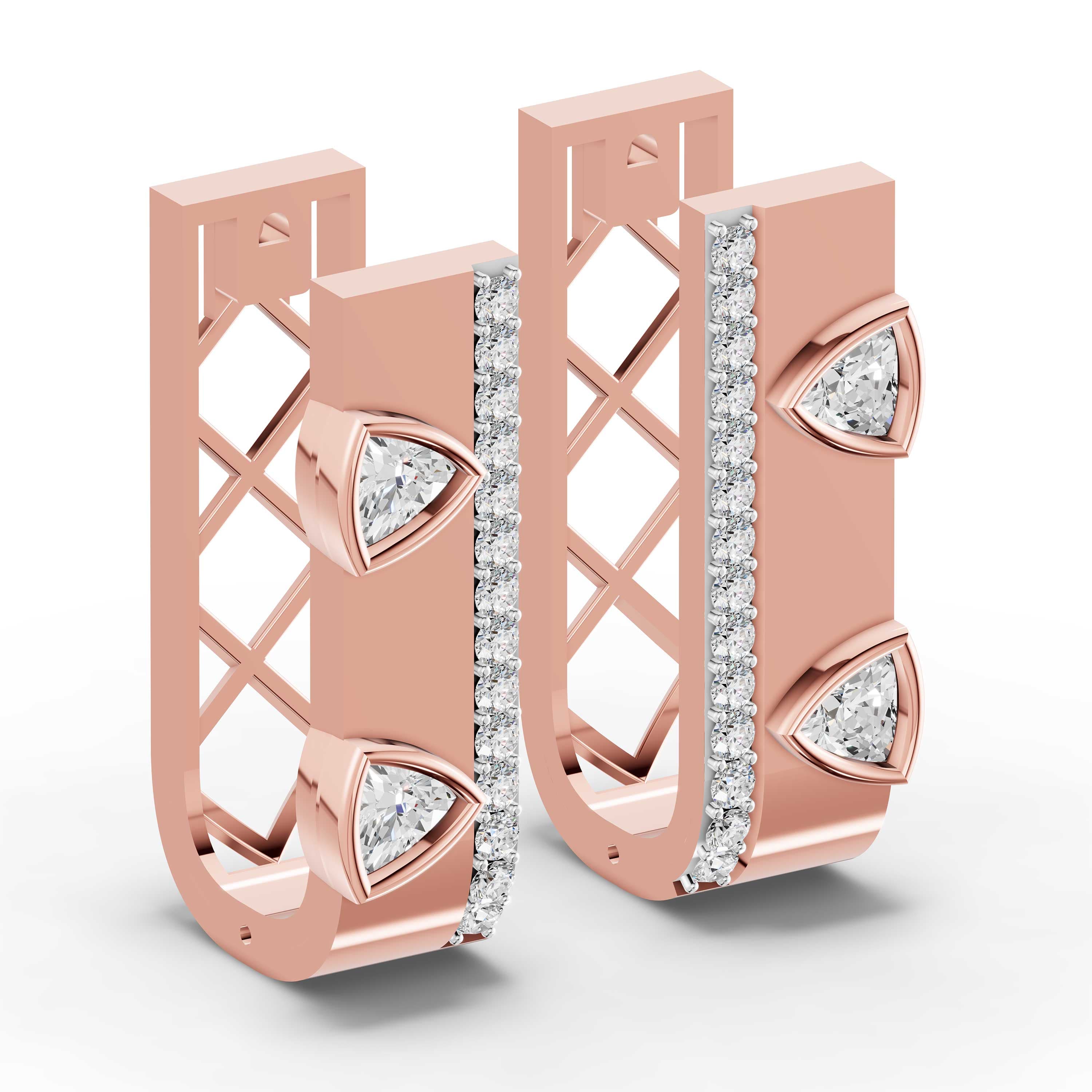 Fira Round Cluster Earrings