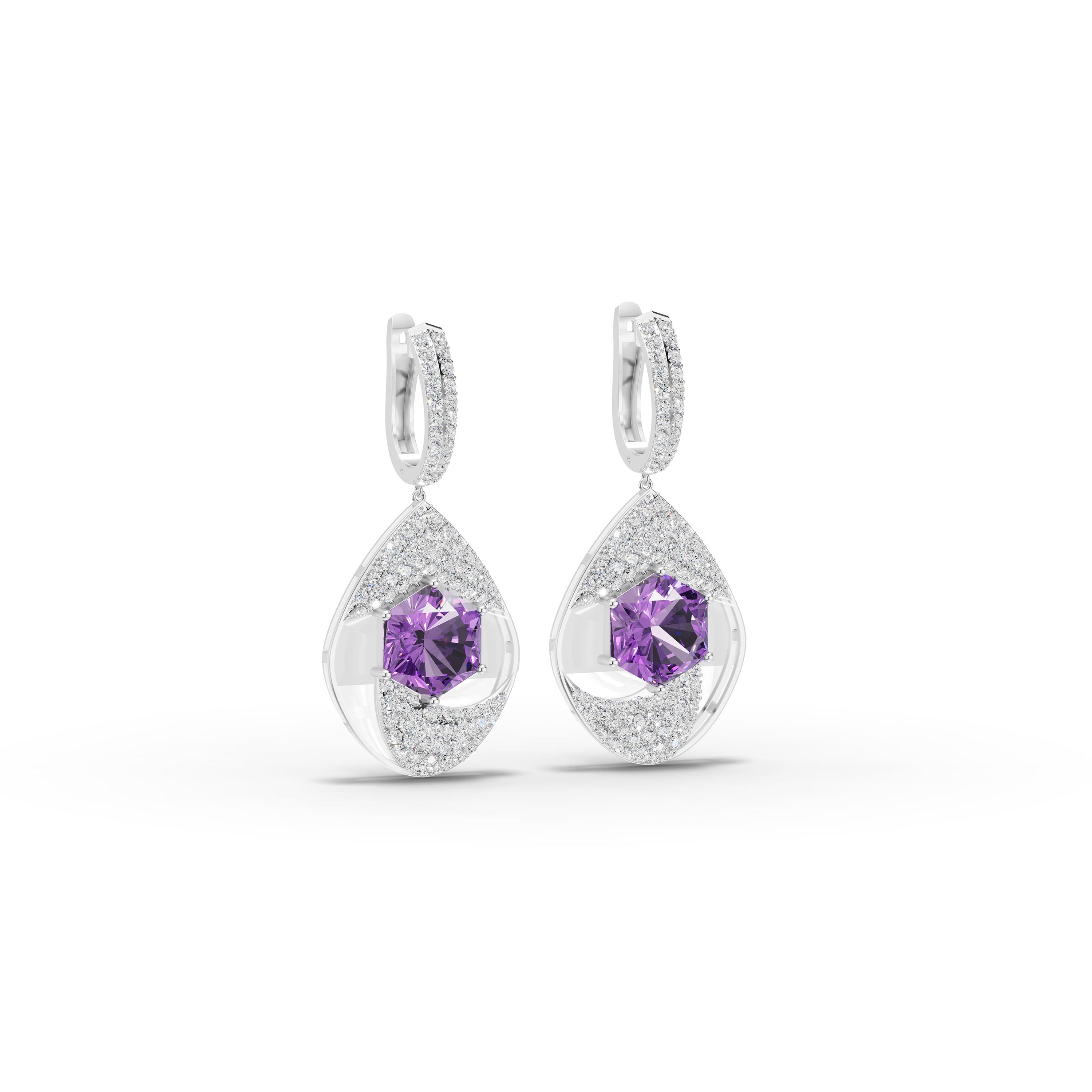Bulwark Hexagon Drop Earrings
