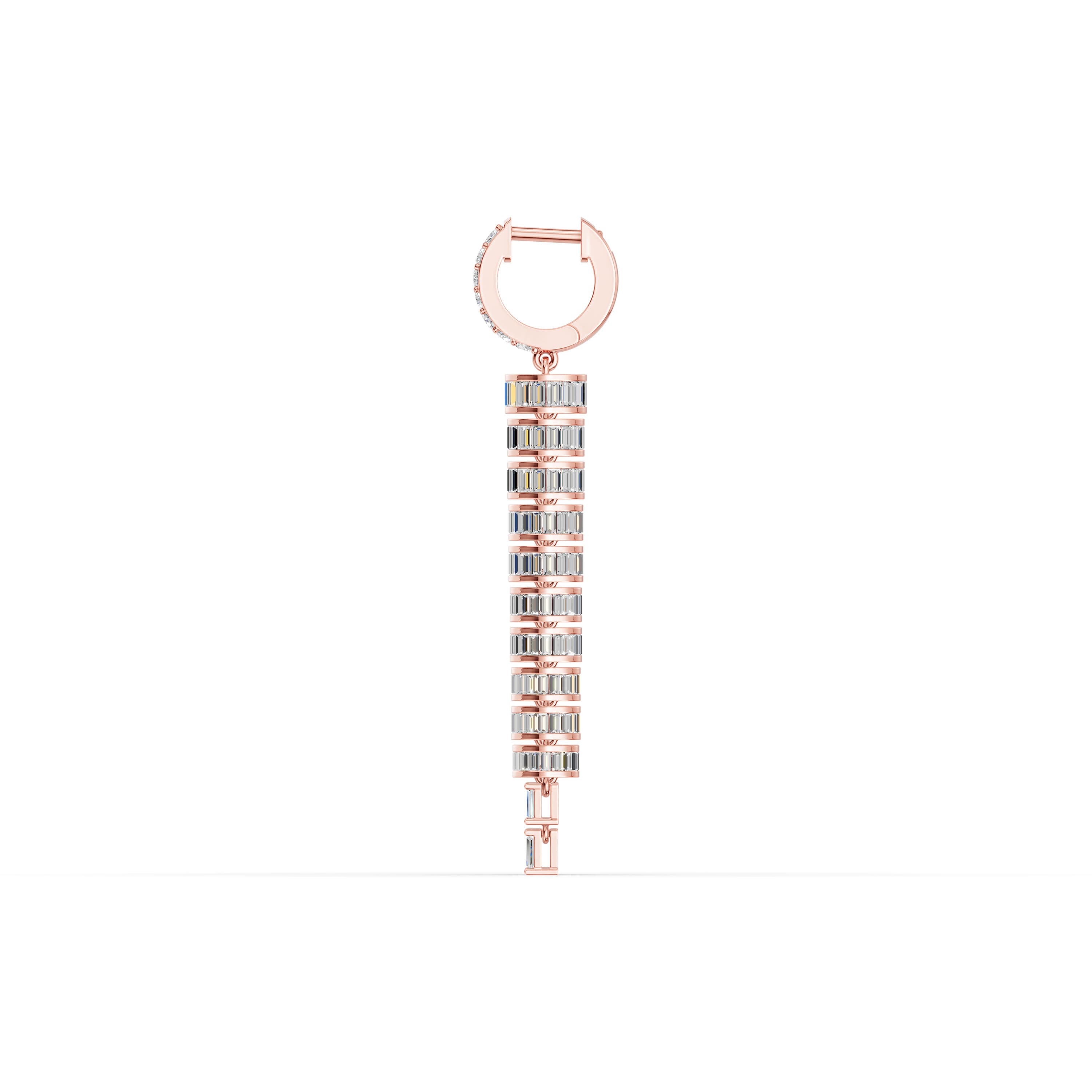 Lunaria Pave Drop Earrings