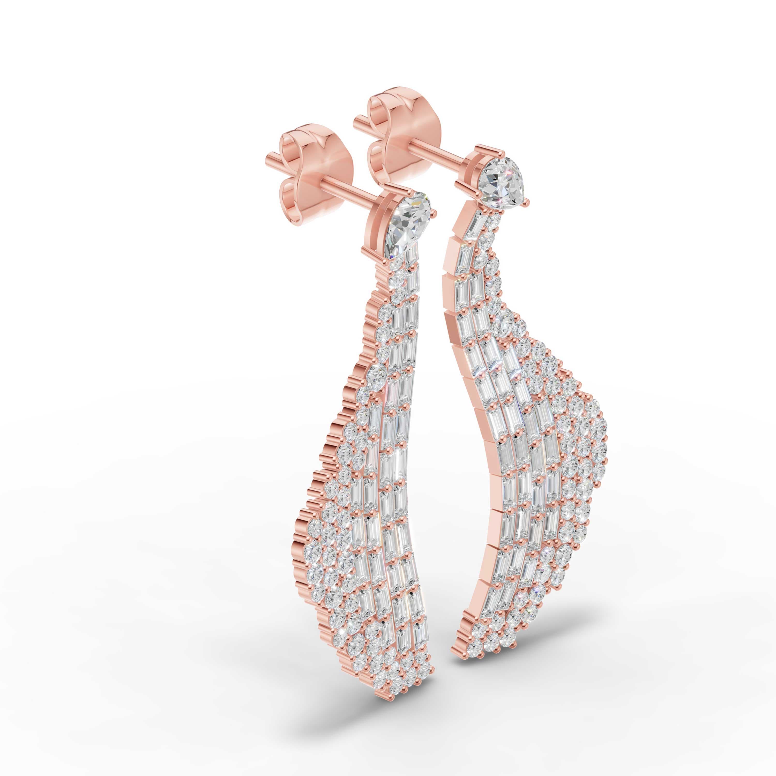 Egret Cluster Earrings