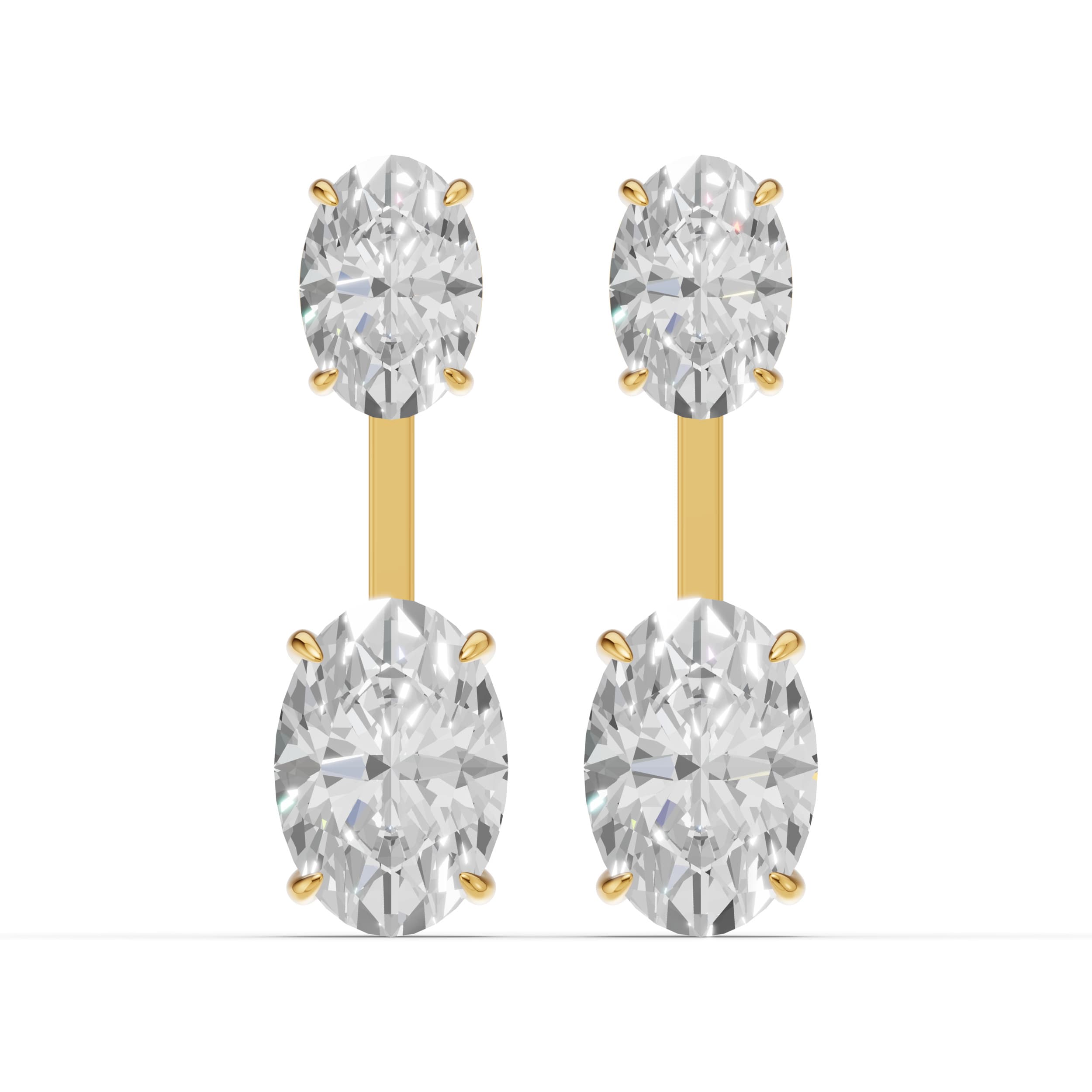 Norra Oval Cluster Earrings