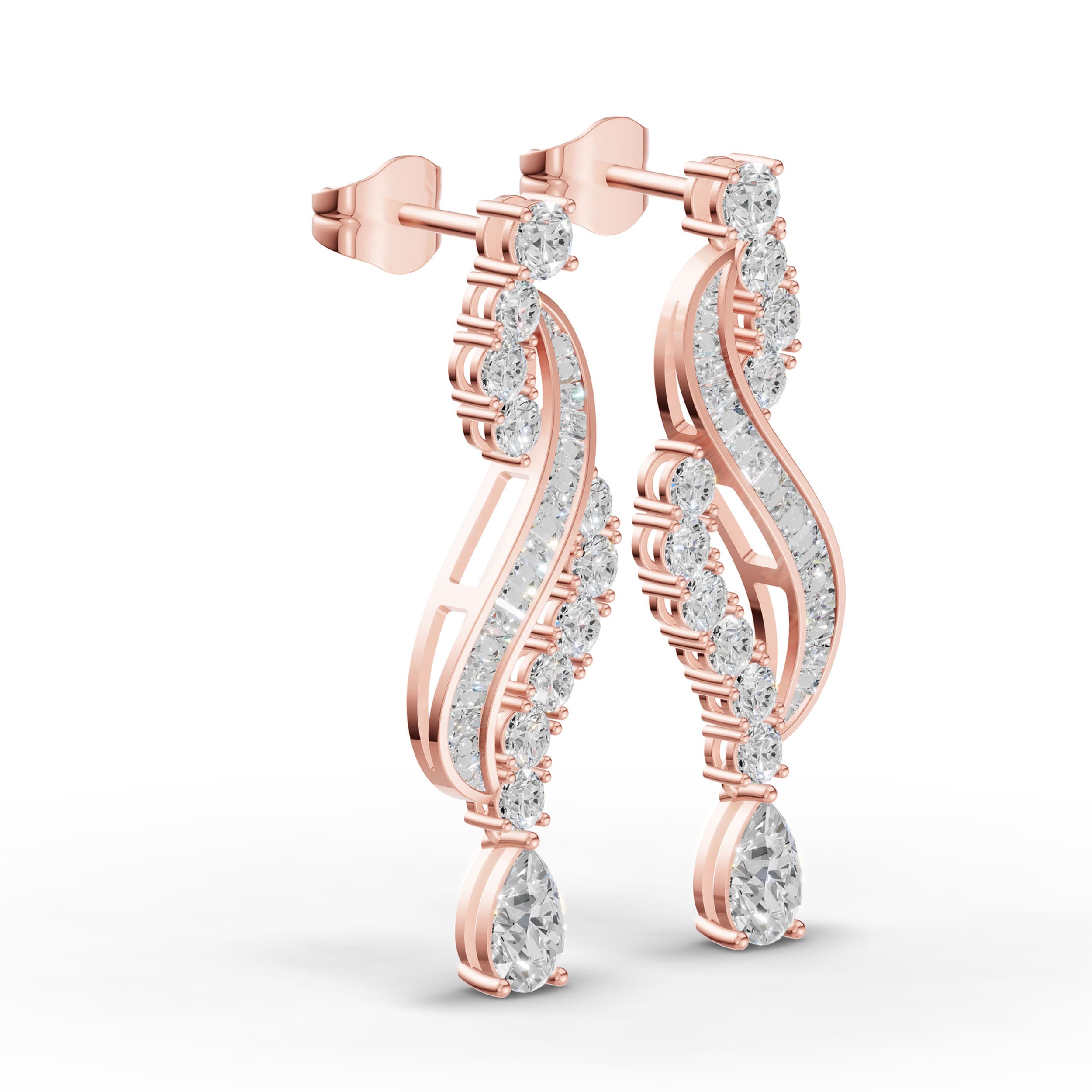 Starling Round Cluster Earrings