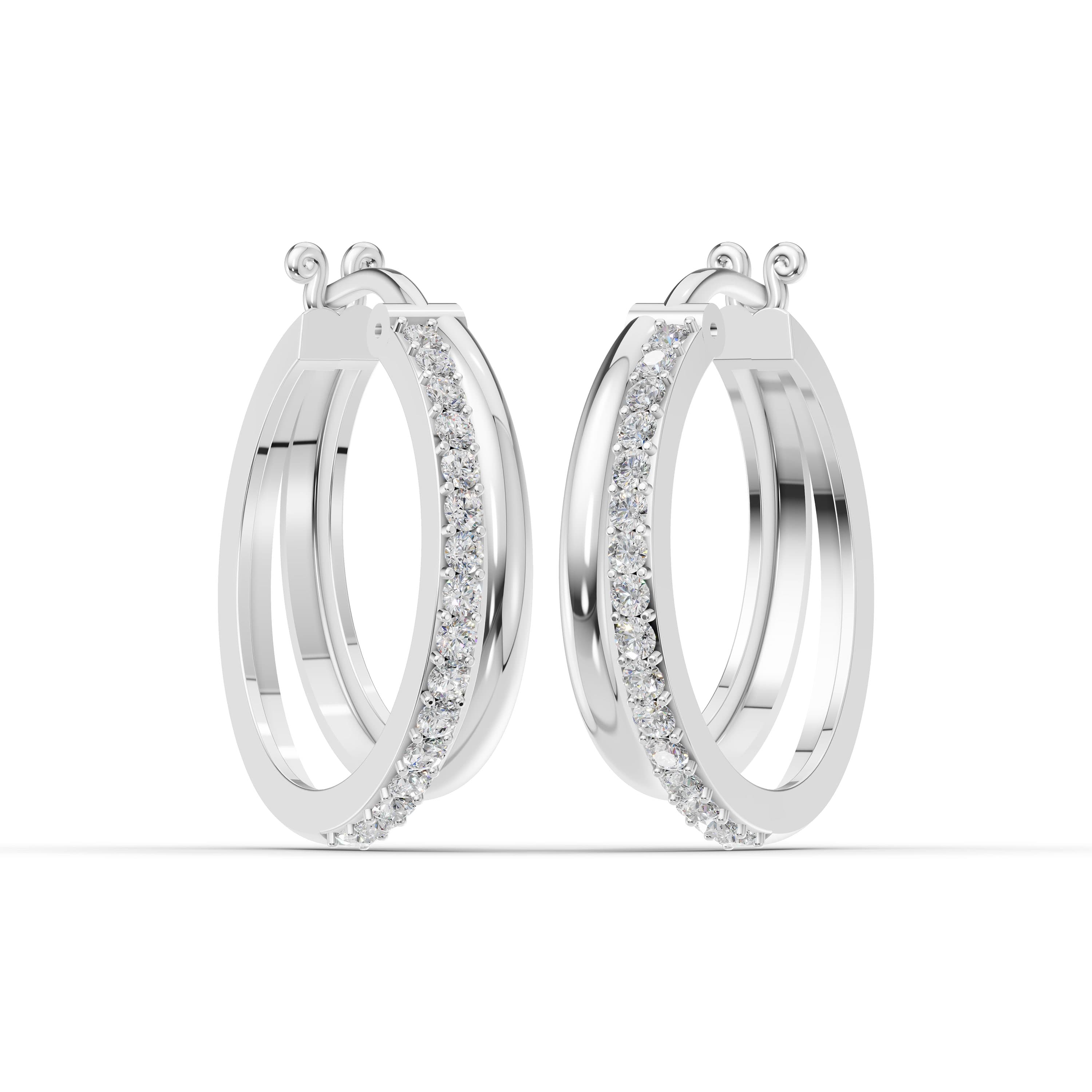 Rosine Double Hoop Earrings