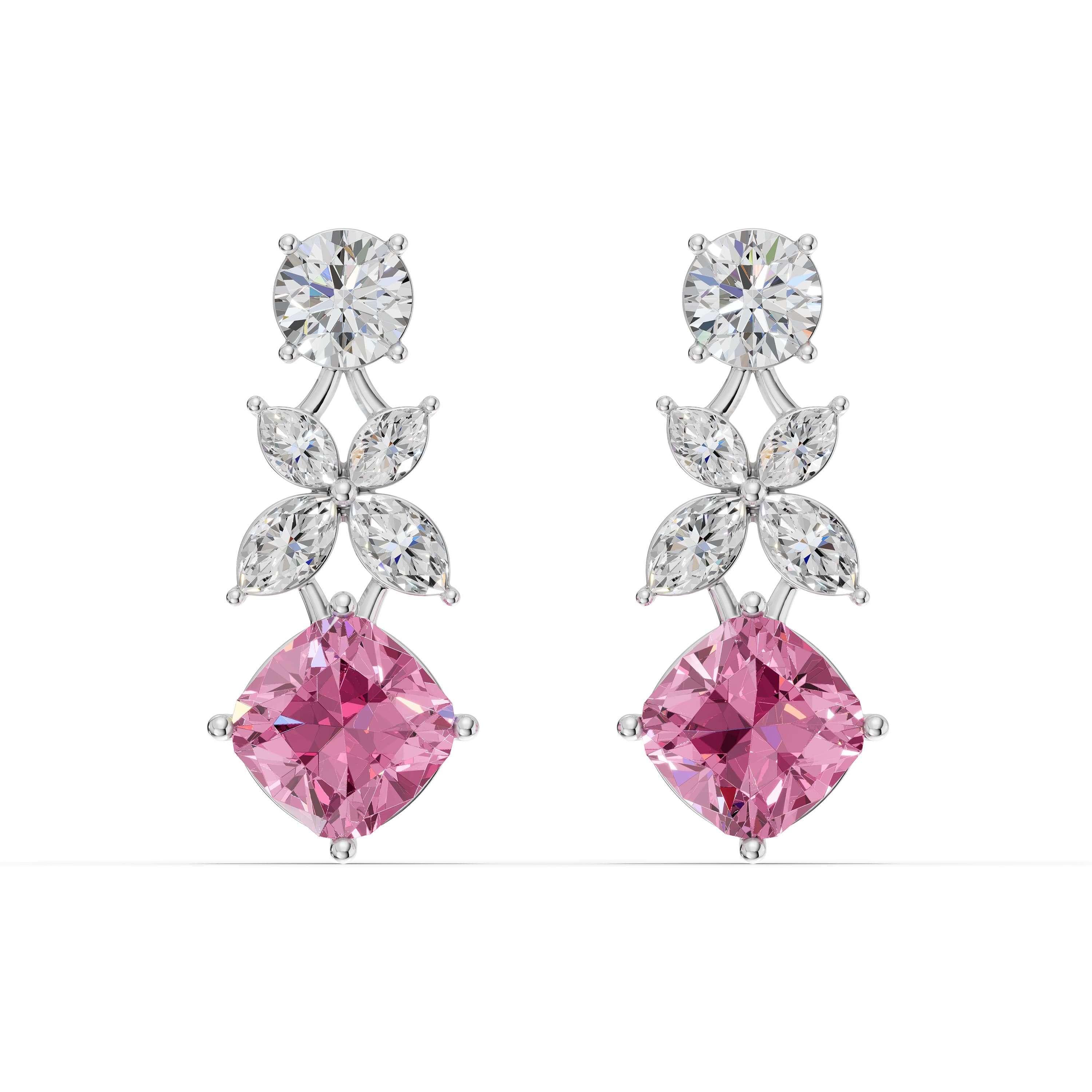 Azure Marquise Sapphire Drop Earrings