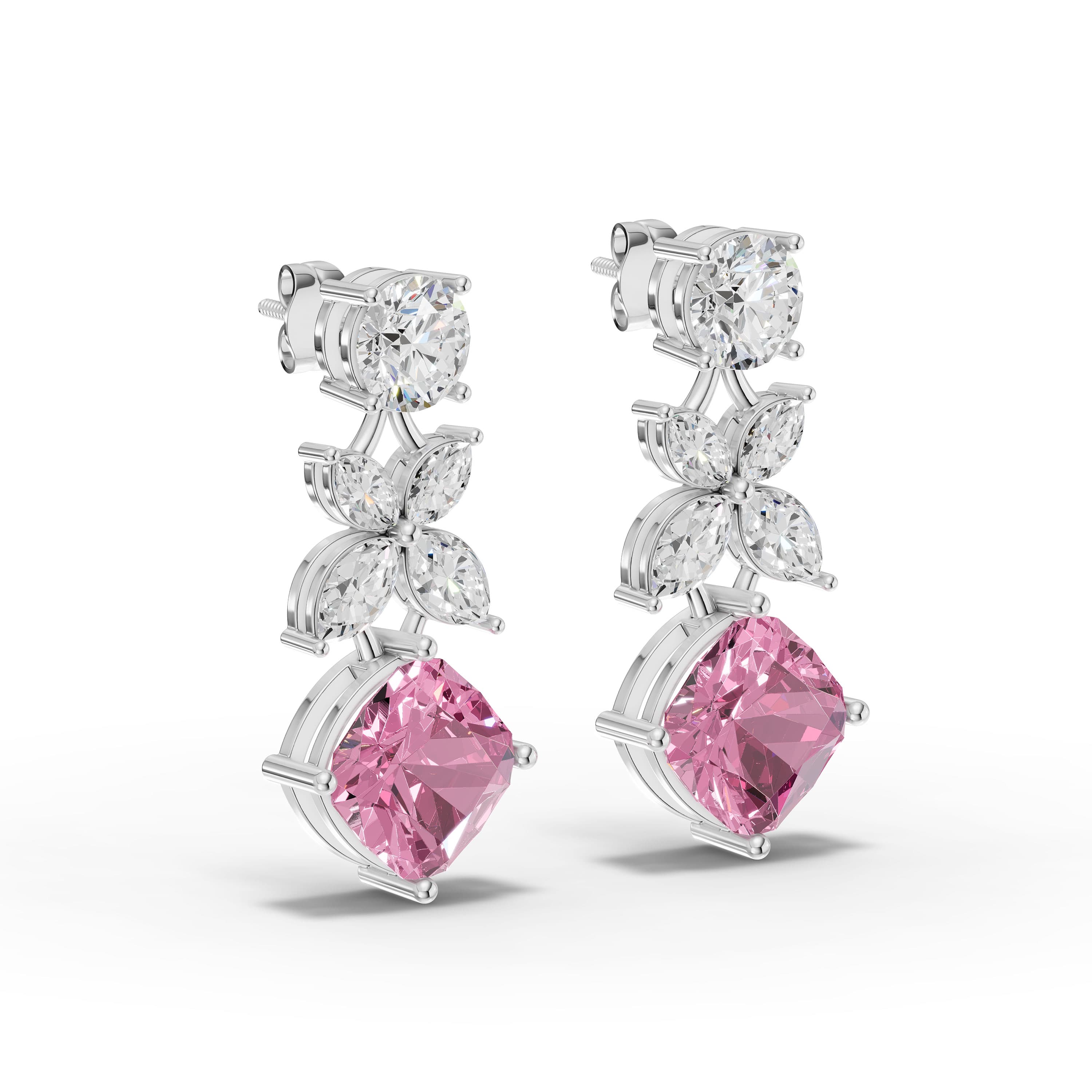 Azure Marquise Sapphire Drop Earrings
