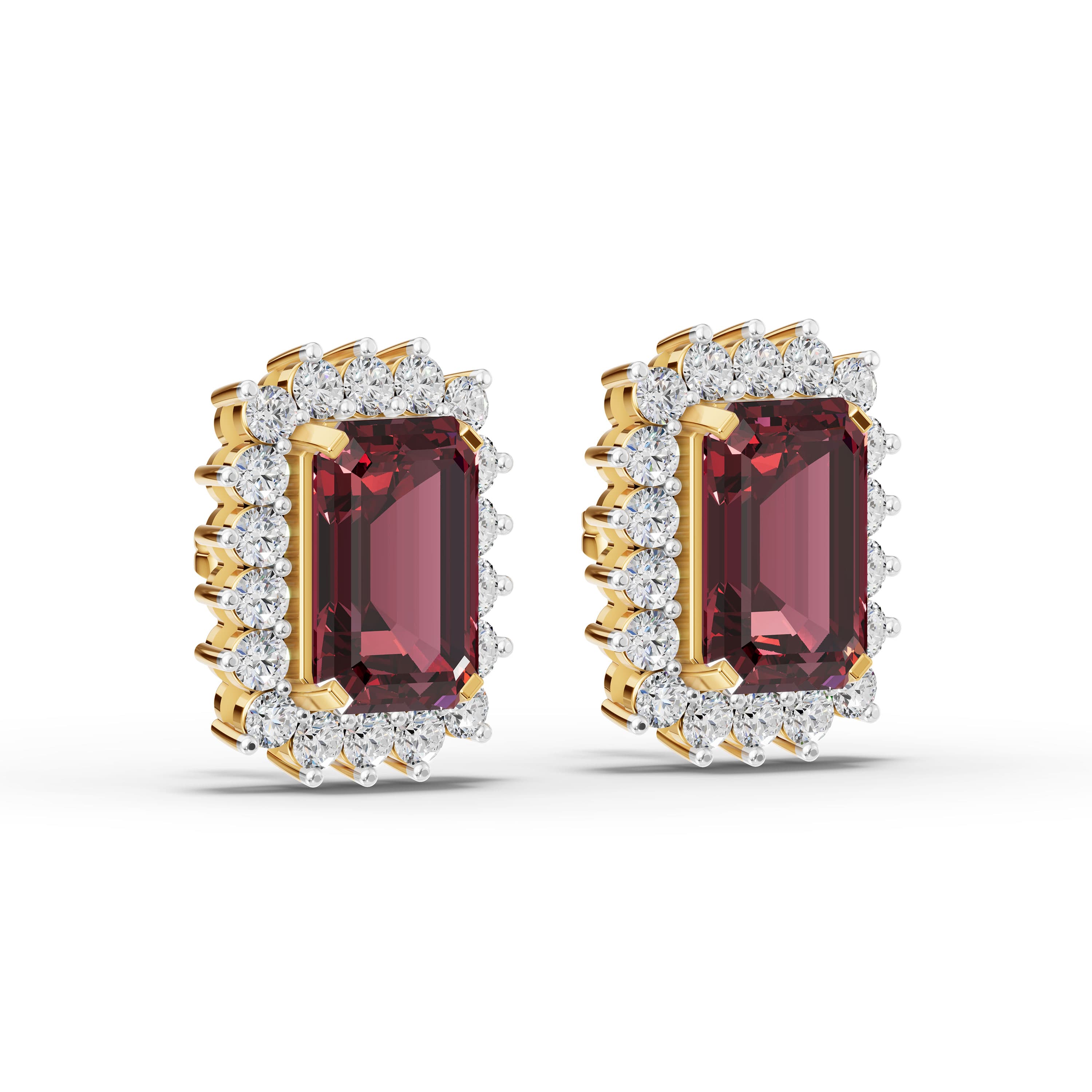 Yseult Halo Drop Earrings