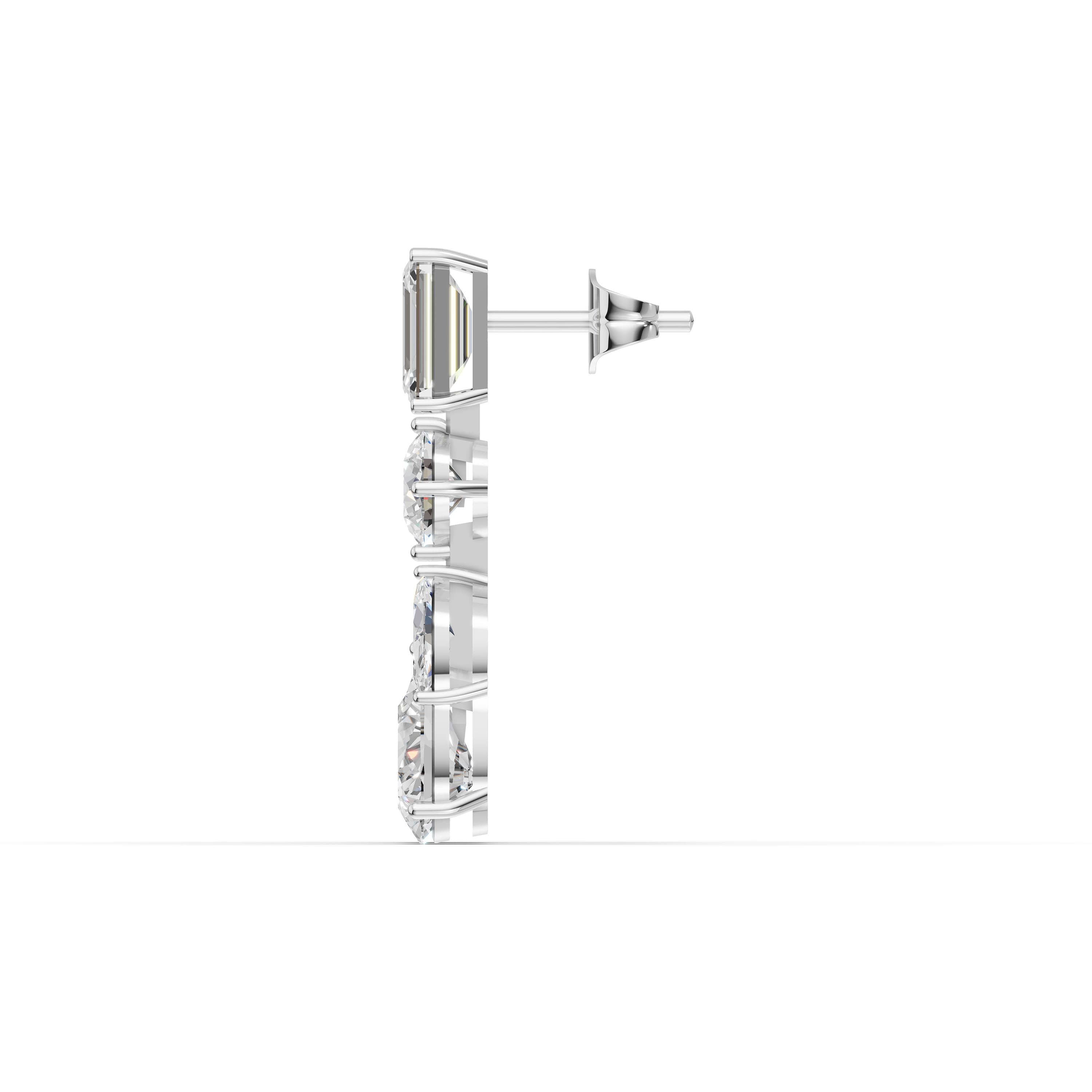 Calix Multi-Cut Drop Earrings