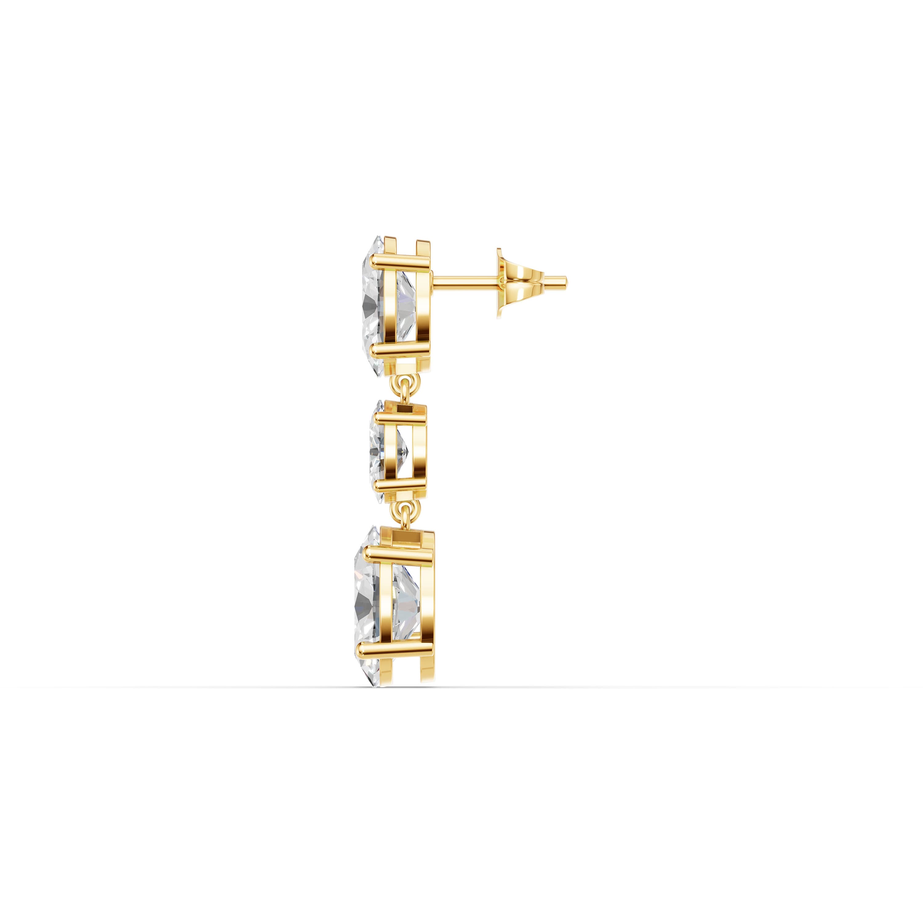 Saviel Oval Drop Earrings
