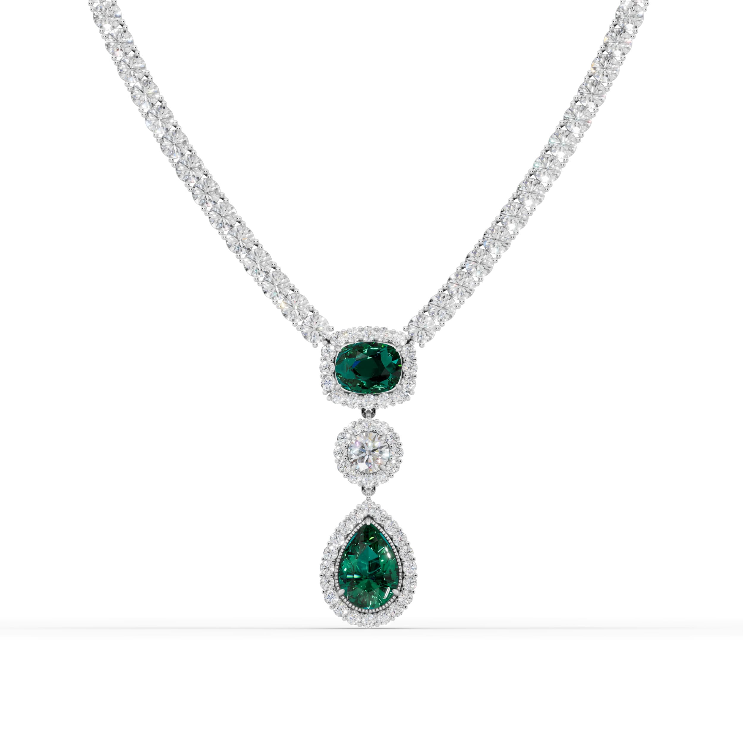 Isabeau Cushion Statement Necklace