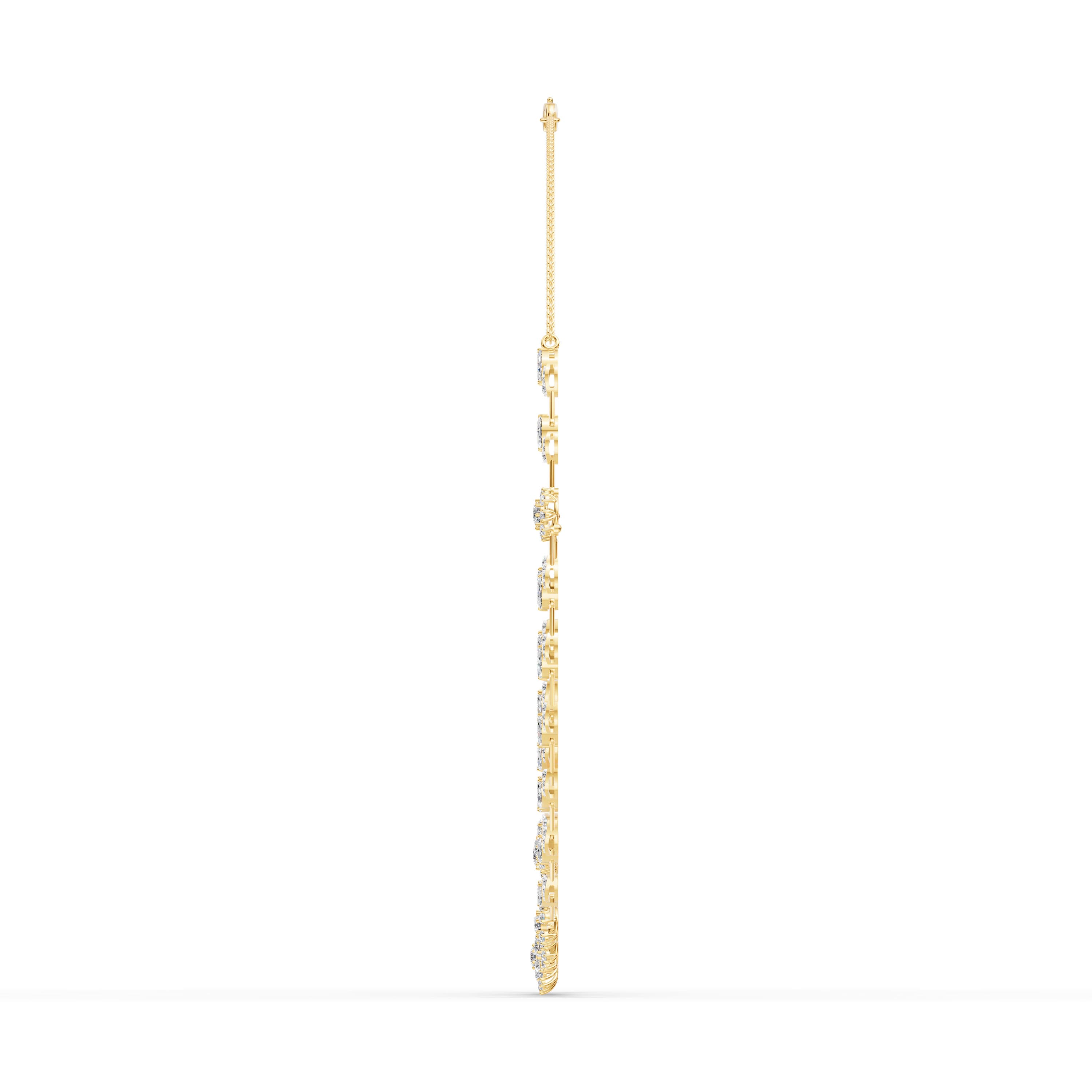 Isolde Marquise Cluster Necklace