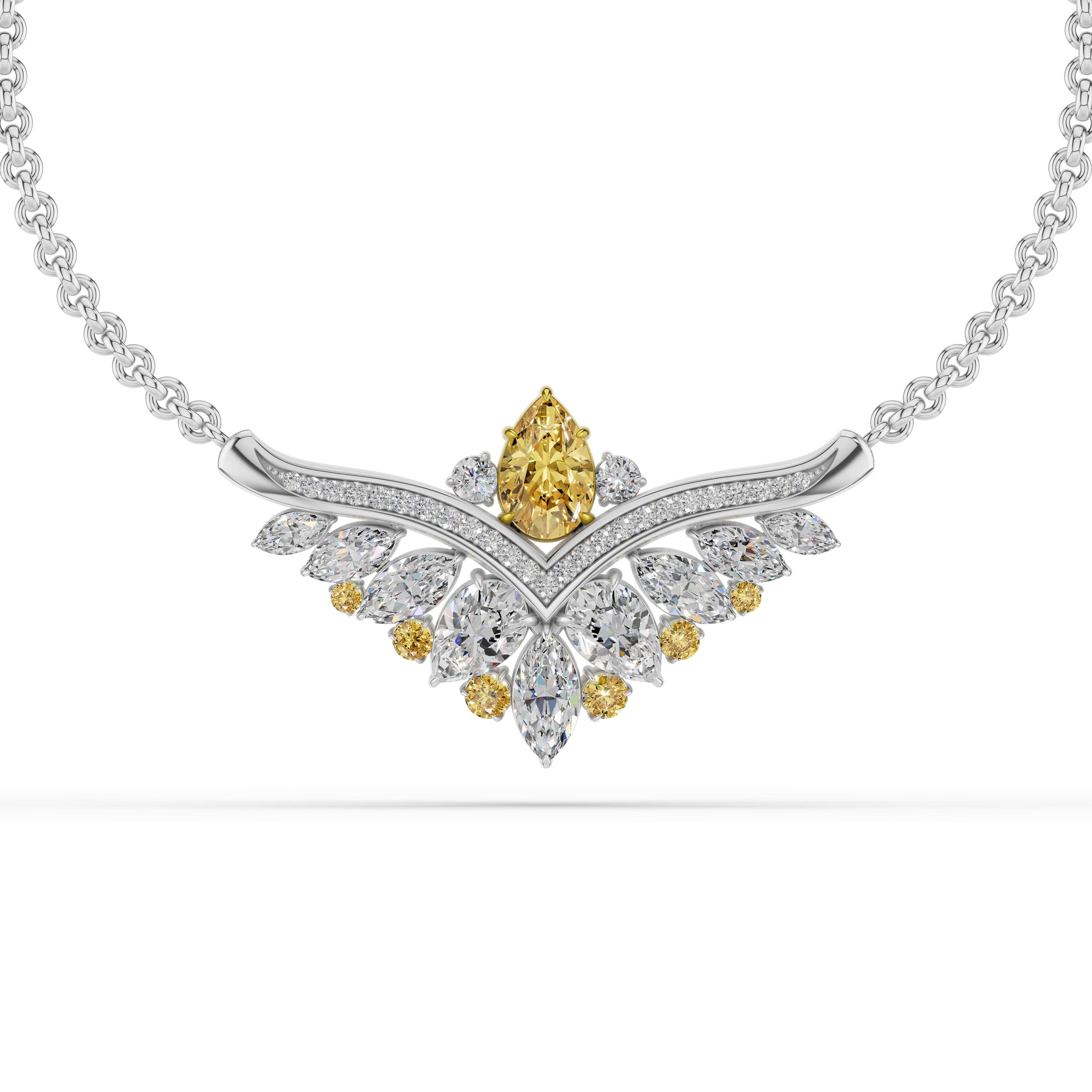 Elowen Yellow Diamond Necklace