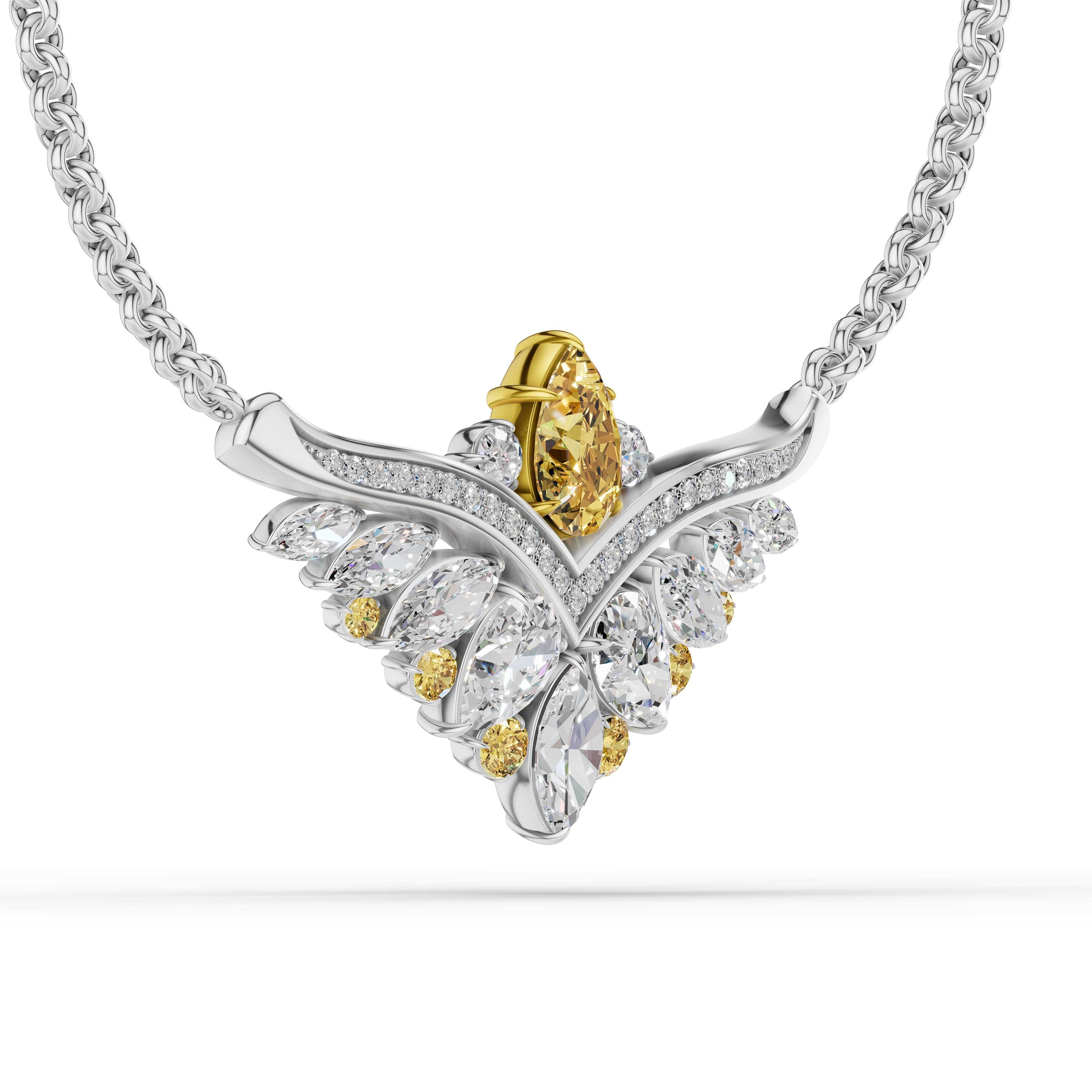 Elowen Yellow Diamond Necklace