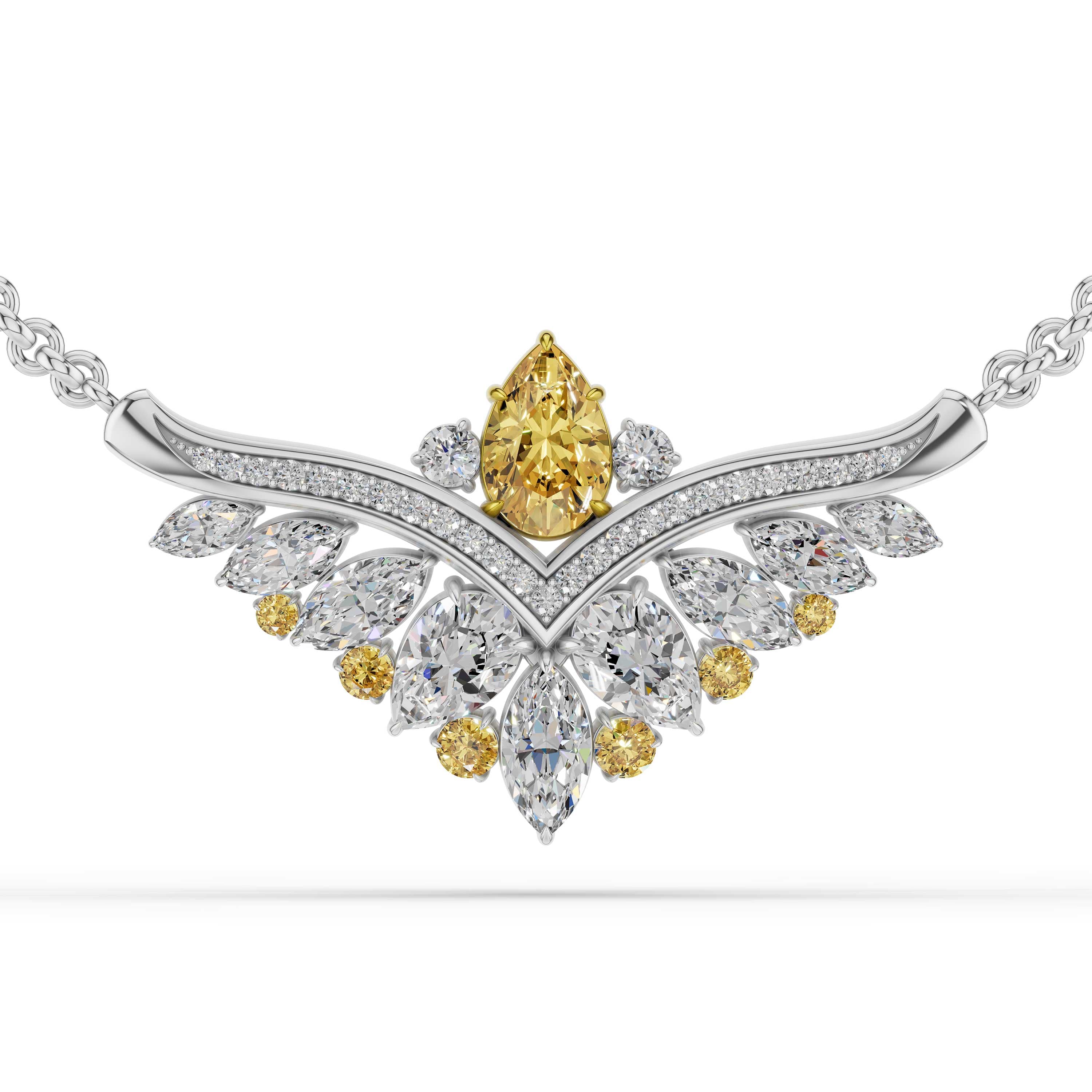 Elowen Yellow Diamond Necklace