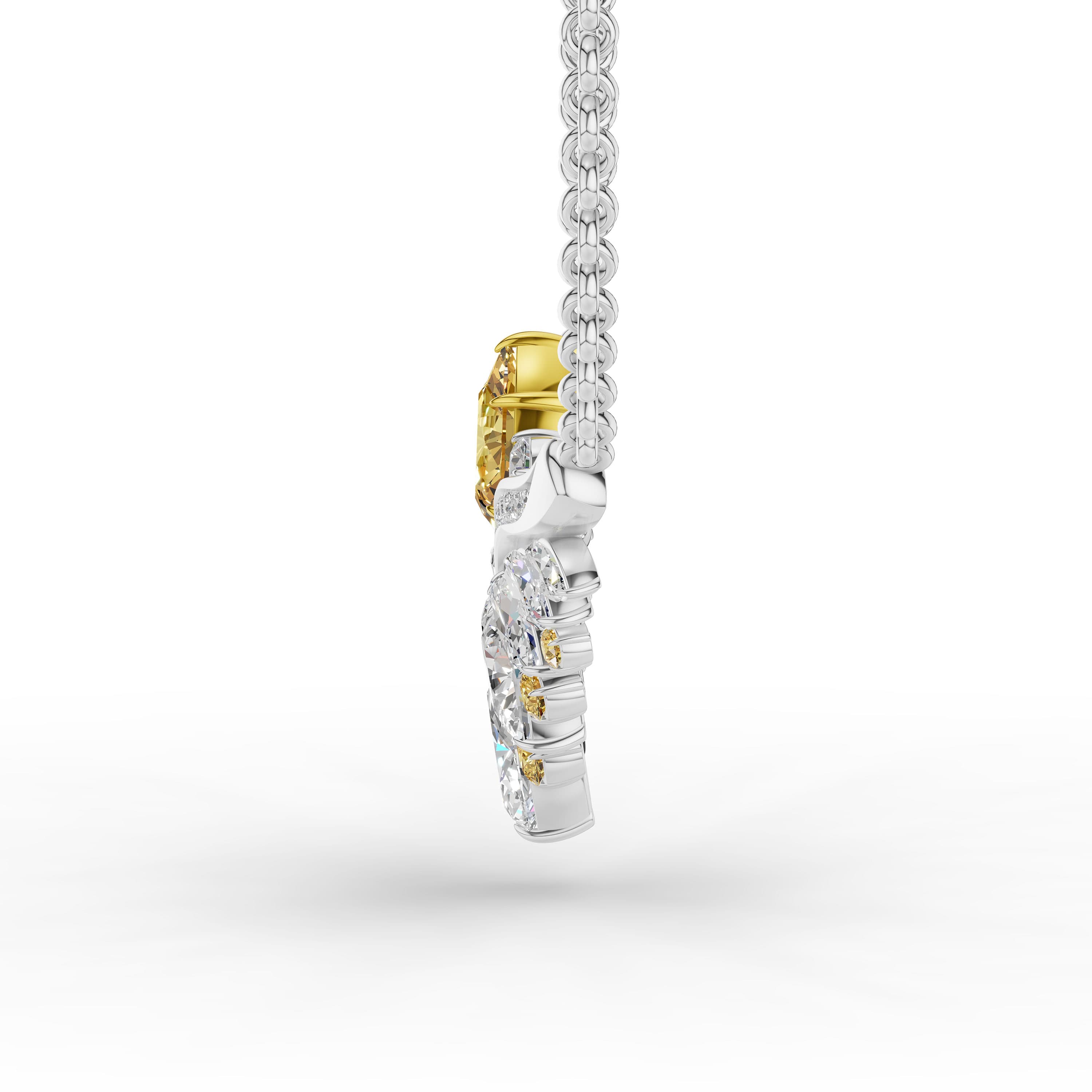 Elowen Yellow Diamond Necklace