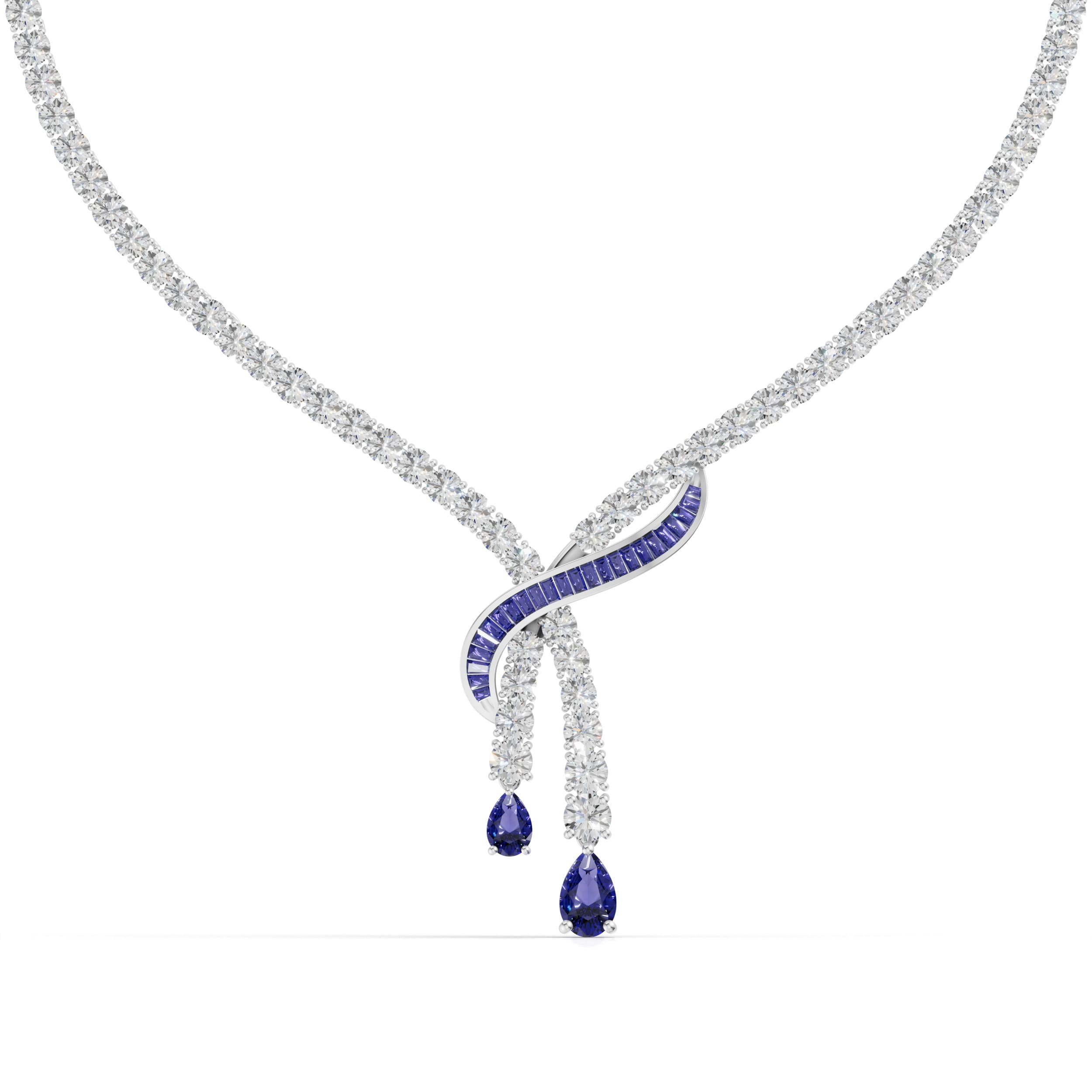 Galene Sapphire Line Necklace