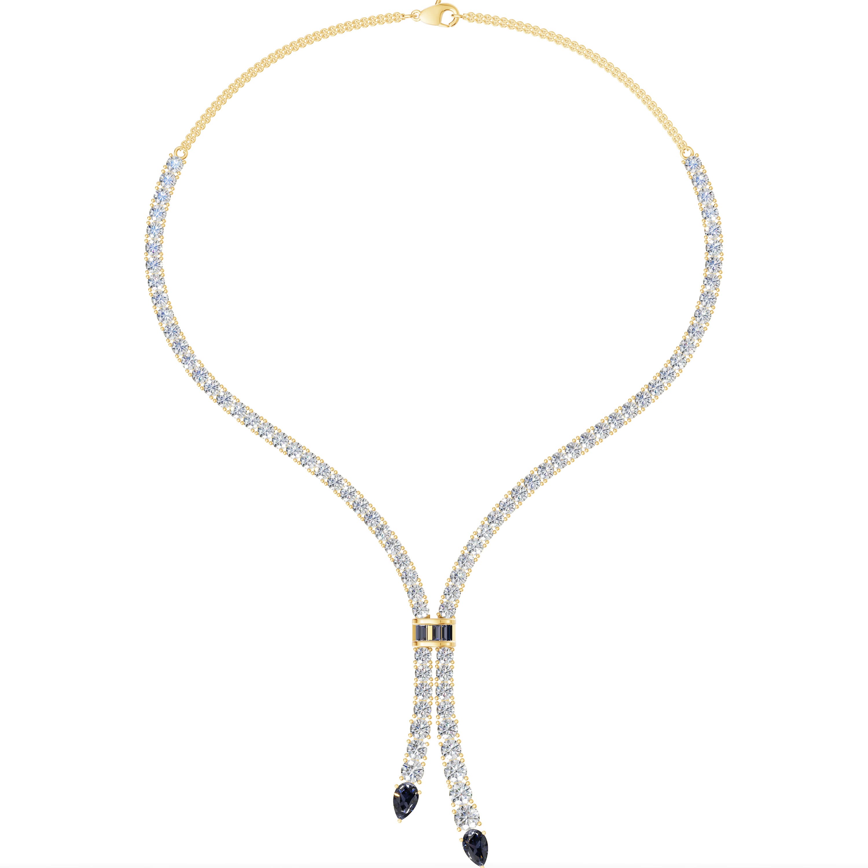 Calyssa Sapphire Cascade Necklace