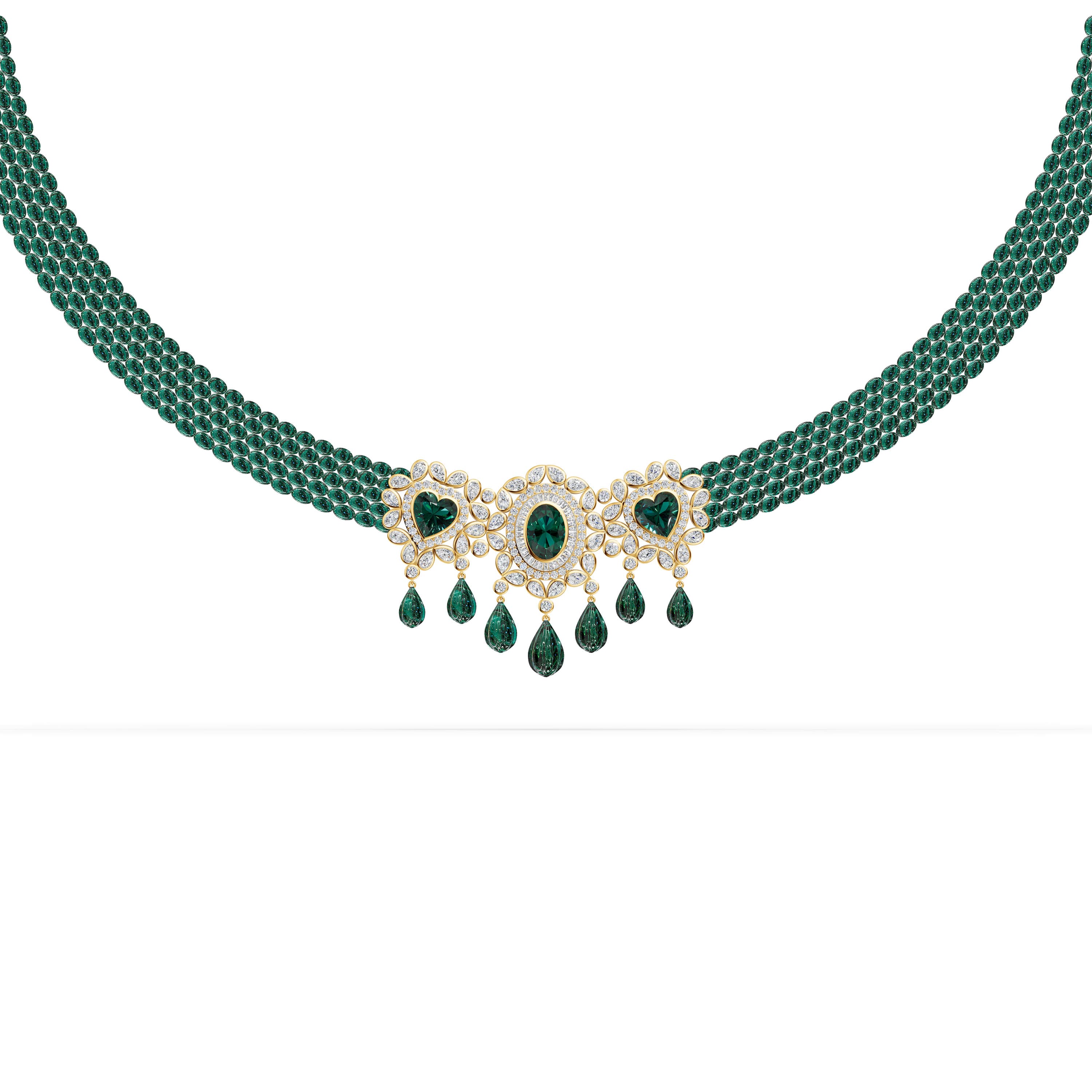 Brisa Pear Bib Necklace